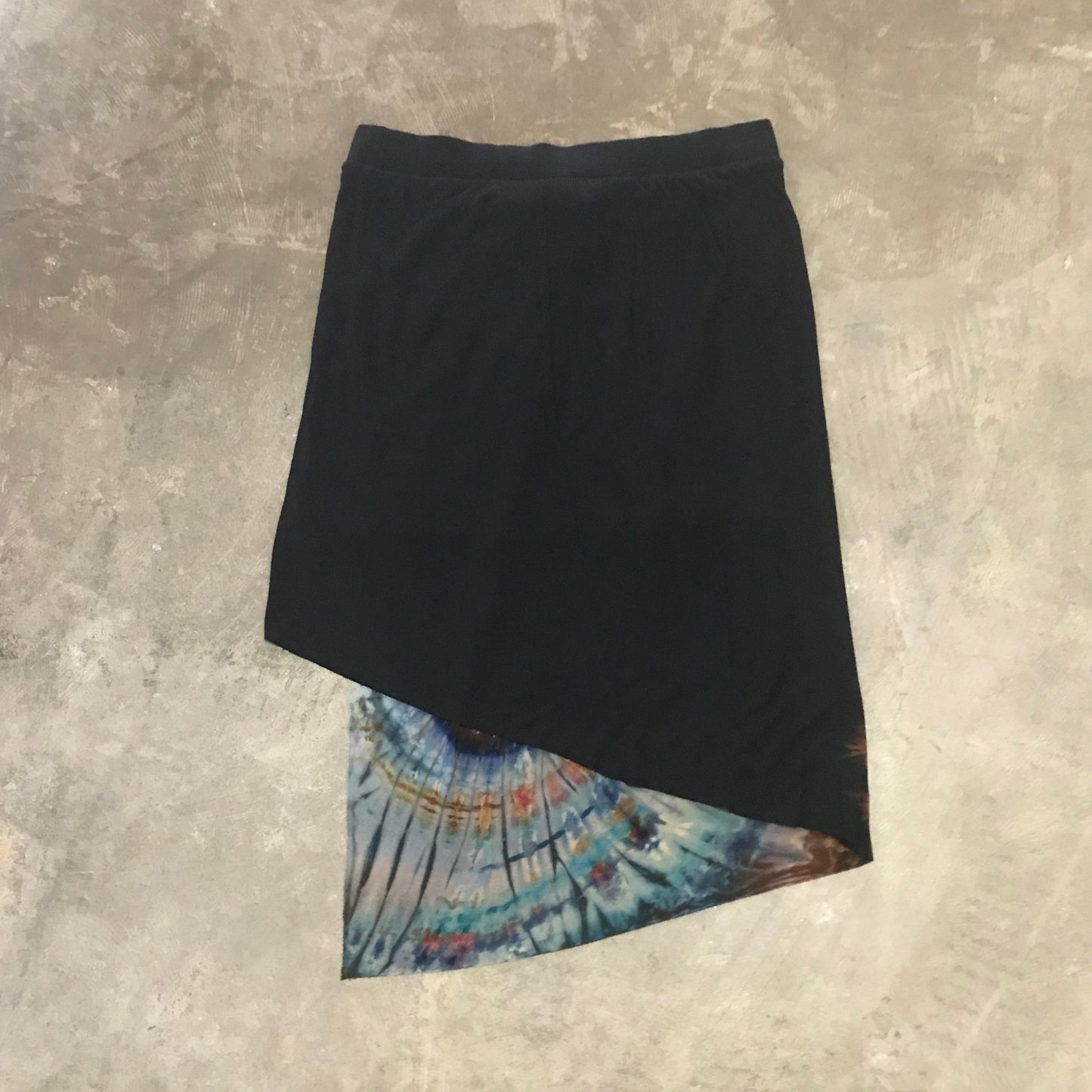 Asymmetrical Reverse Dye Skirt