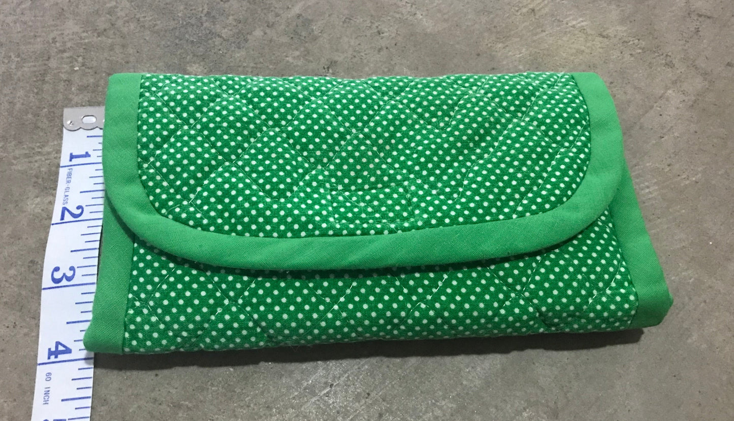 Grandma’s Green Gingham Wallet