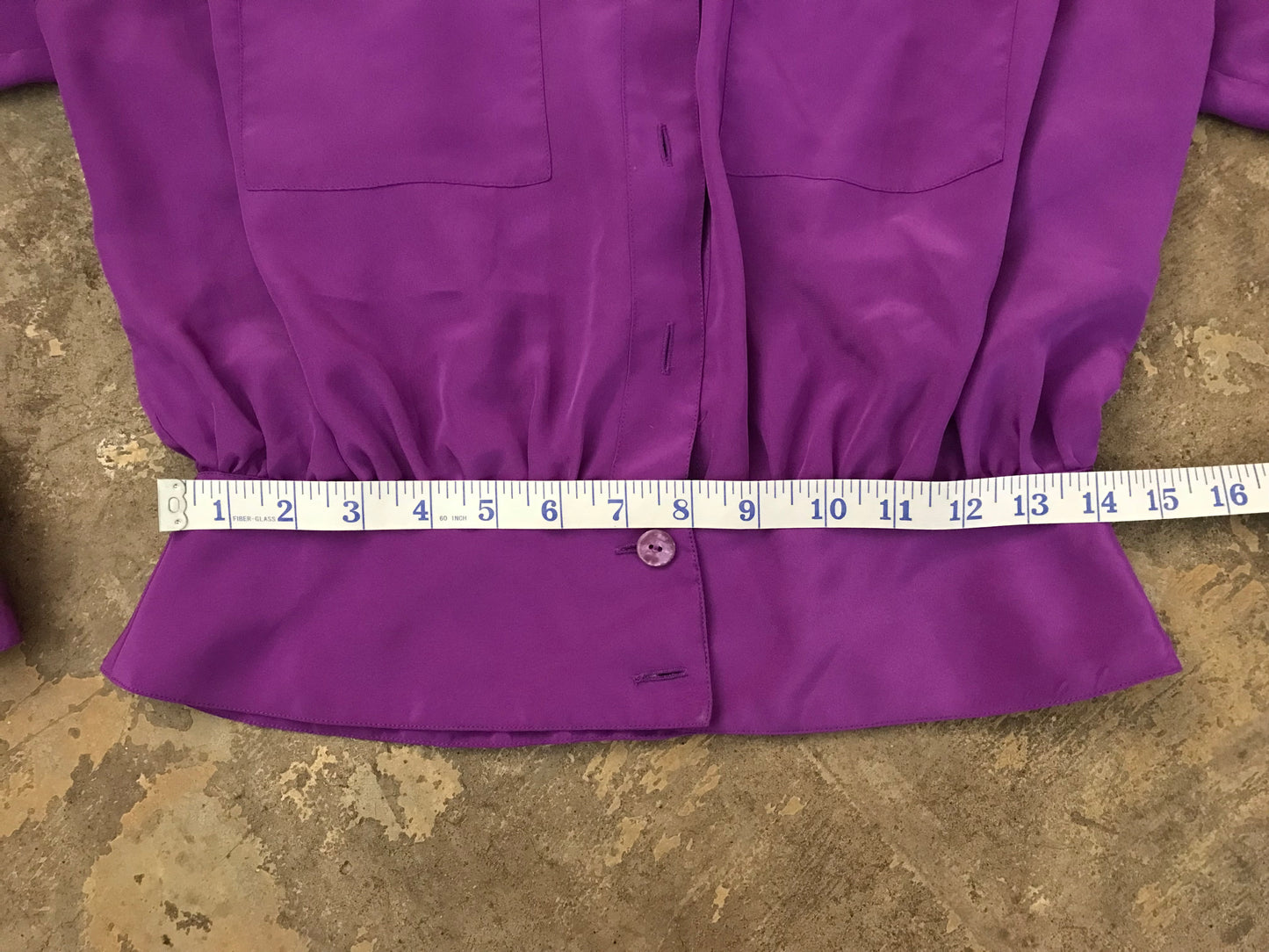 Vintage Violet 80's Button Down Blouse