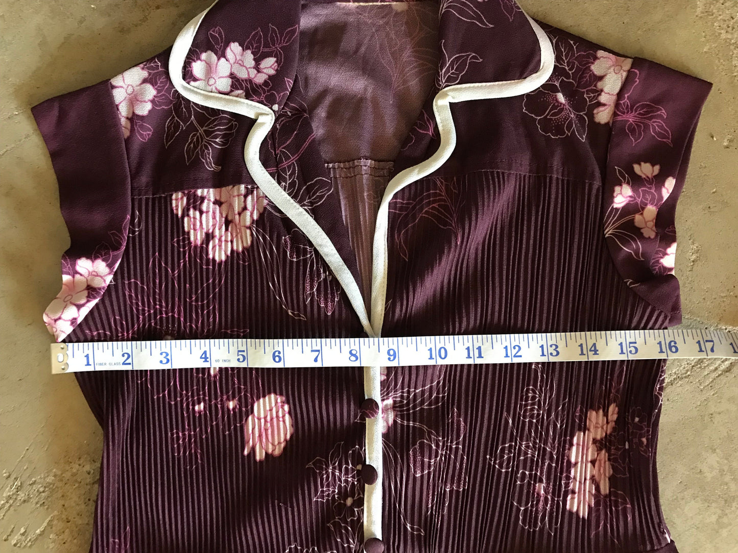 80's Pleasantly Plum A-Line Dress