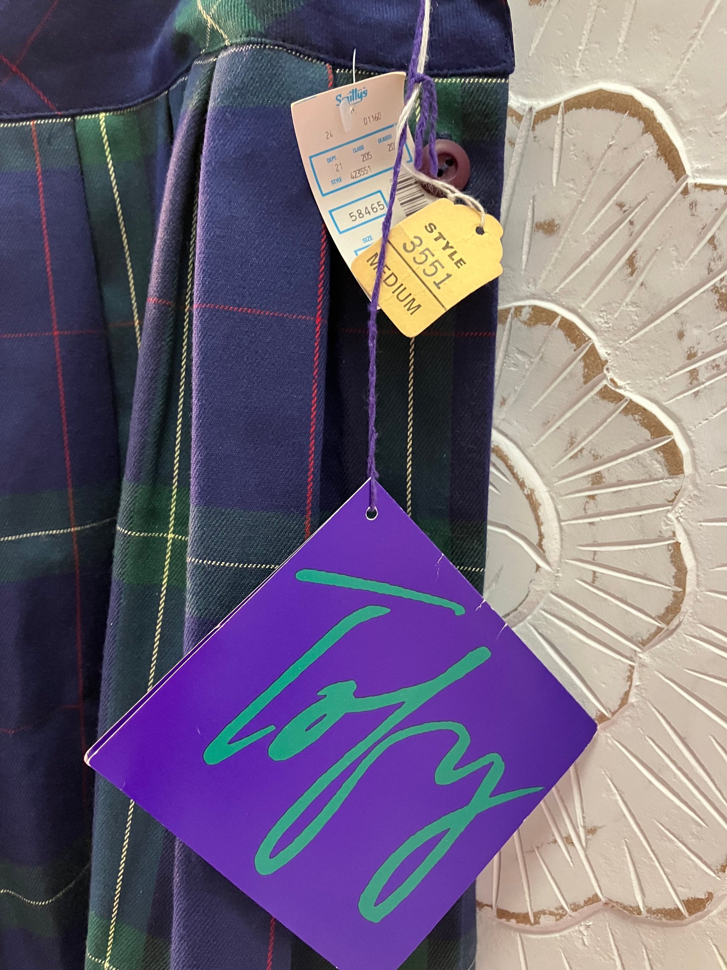 Tofy Blue Plaid Jumper