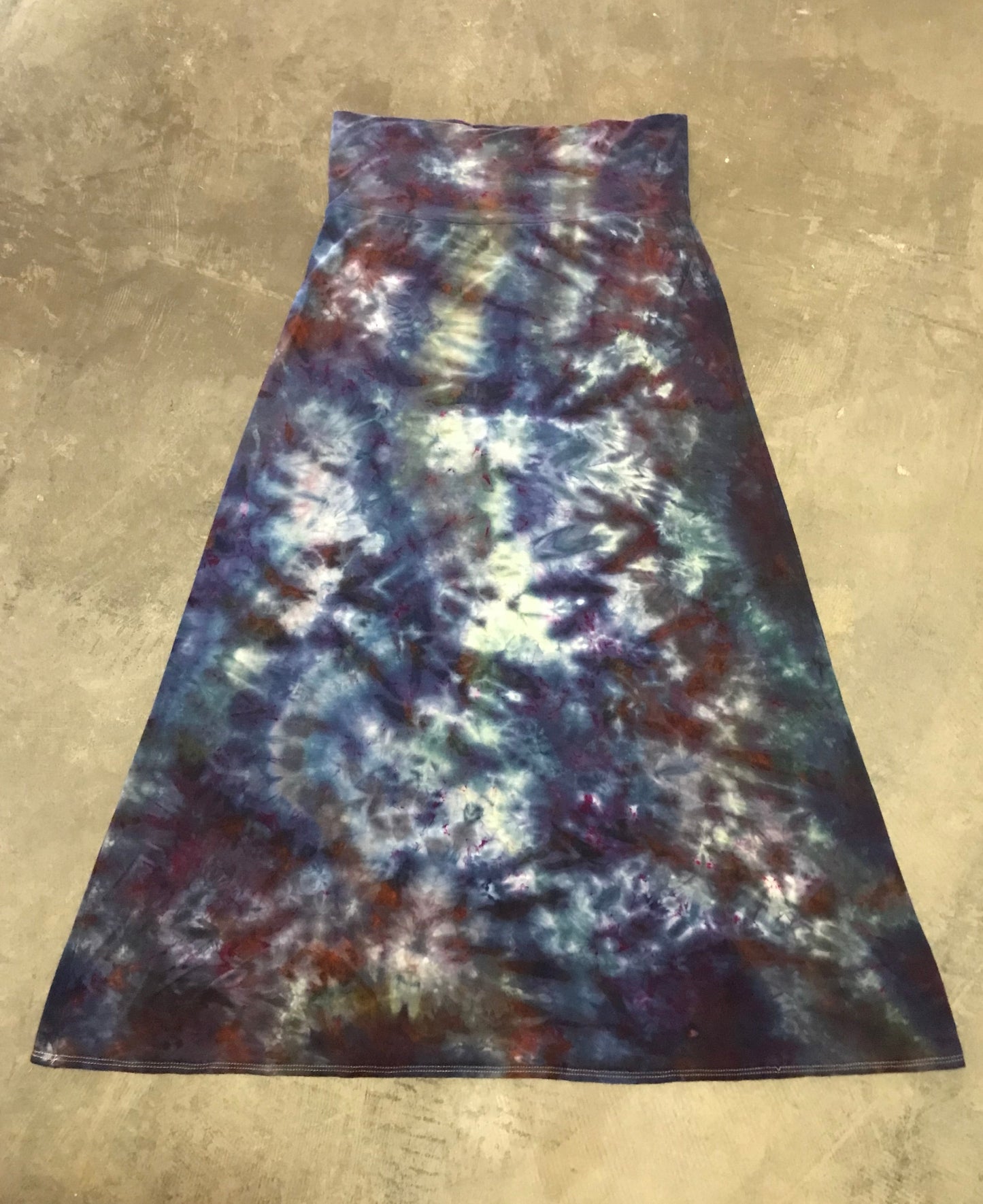 Dark Ocean Maxi Skirt