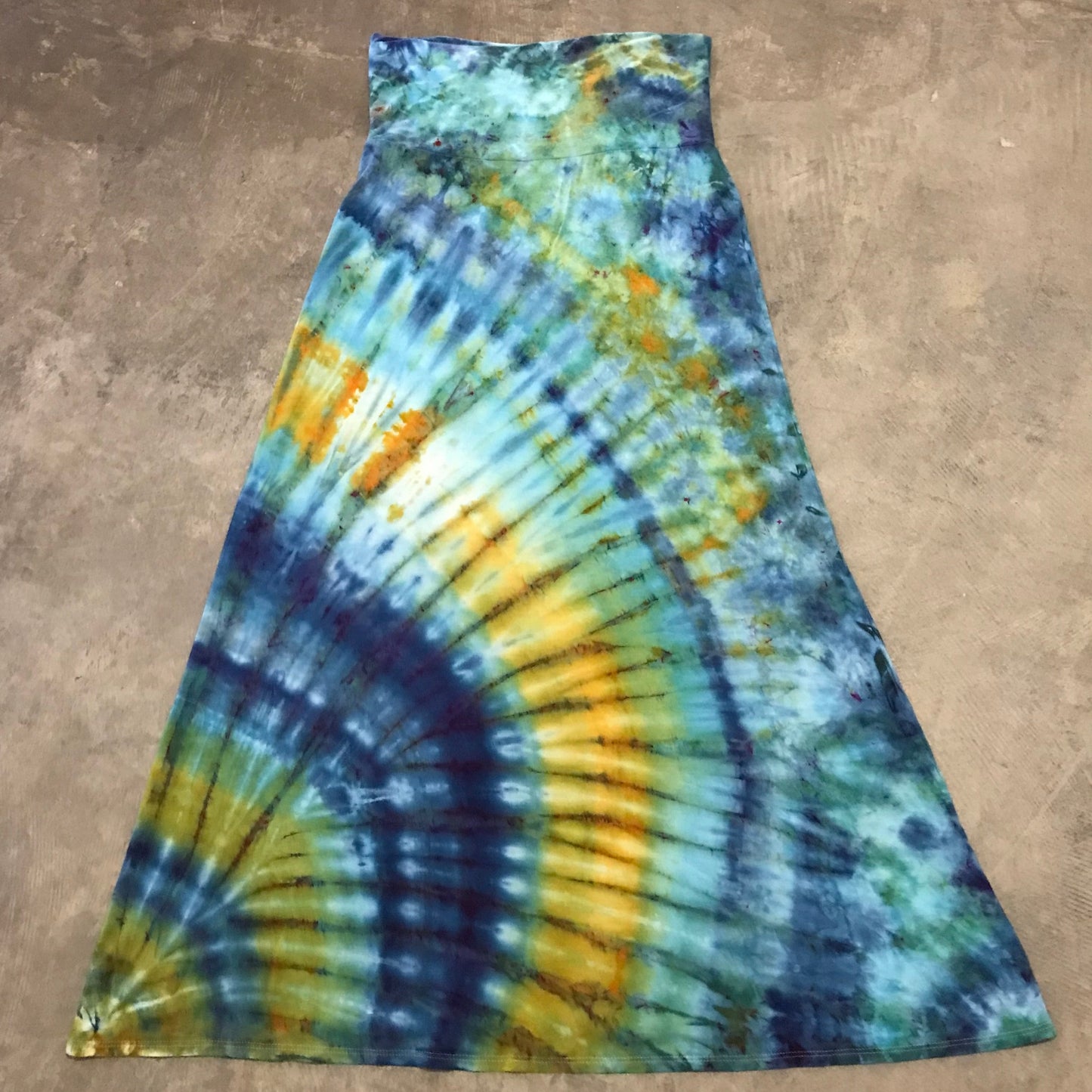 A Touch Of The Blues Maxi Skirt