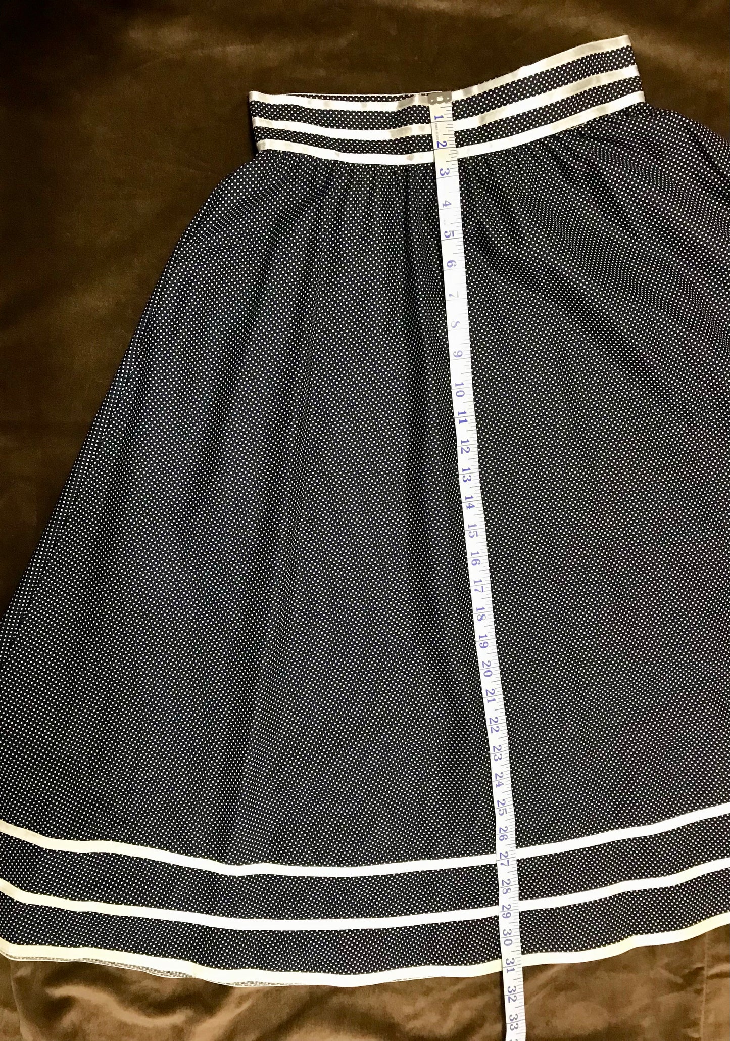 Blue Polka Dot Gunne Sax Skirt