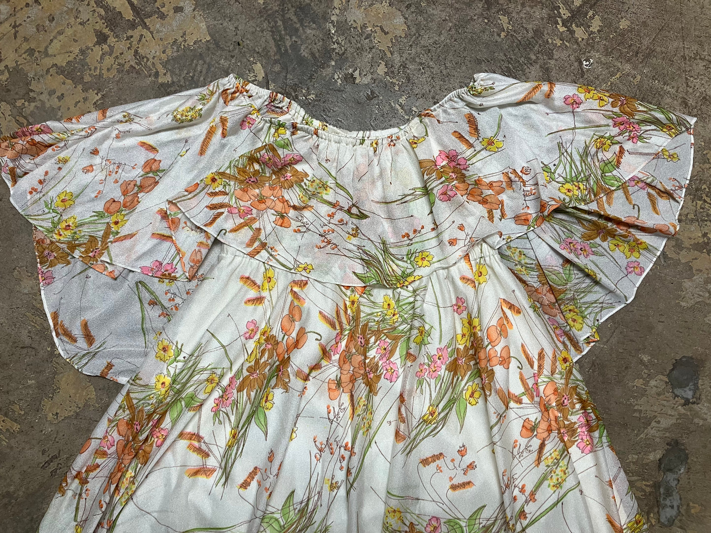 Off the Shoulder 70’s Maxi