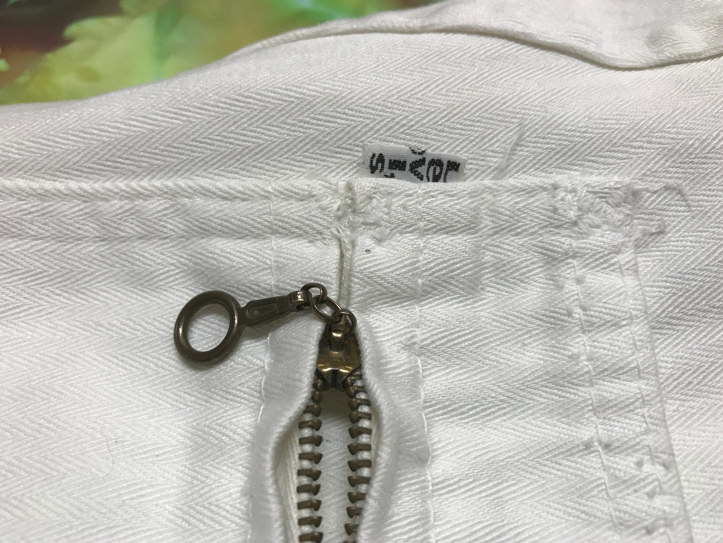 70's White Tab Ladies Levi Flares