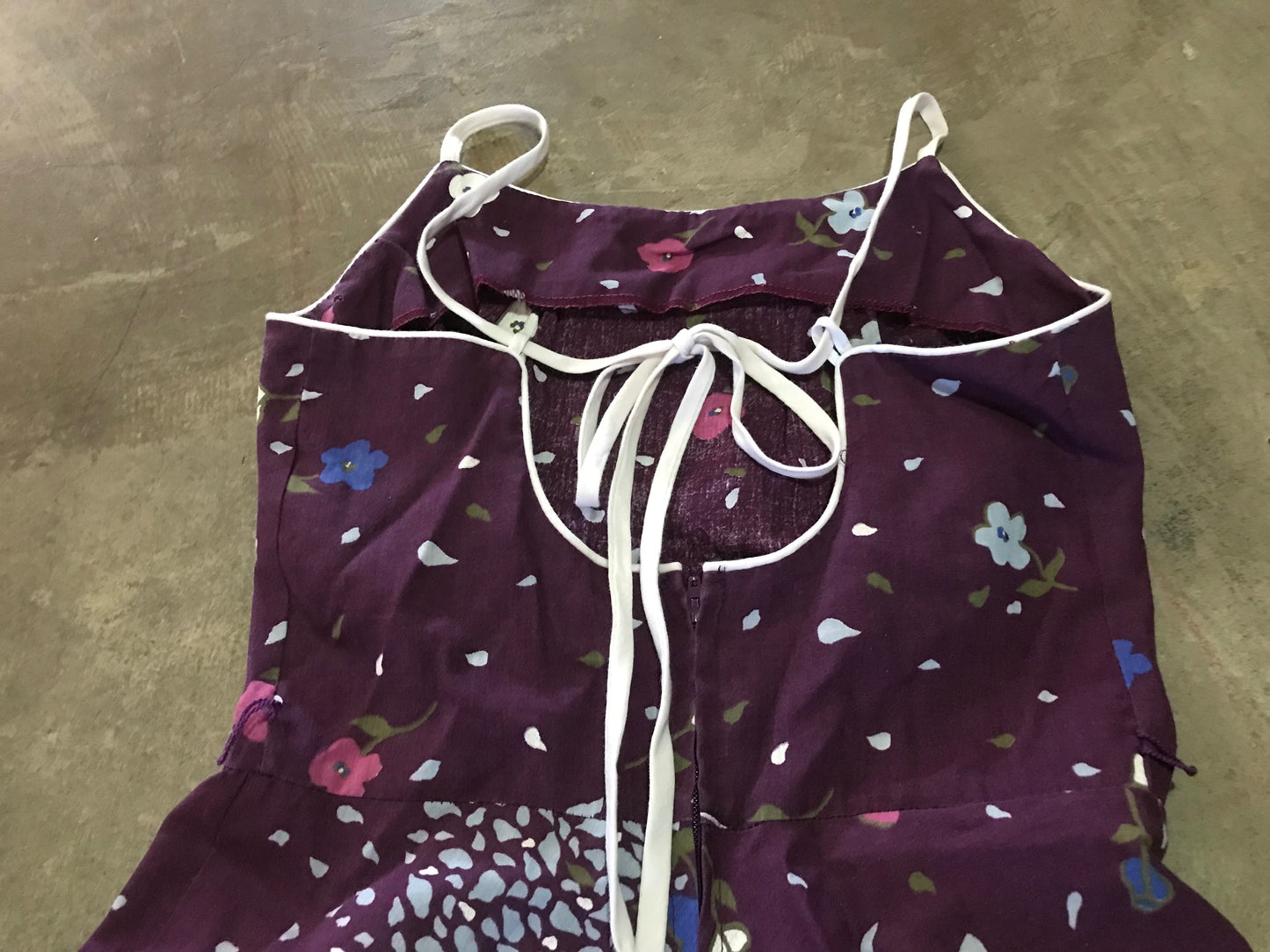 1980's Plum Perfection Halter Dress