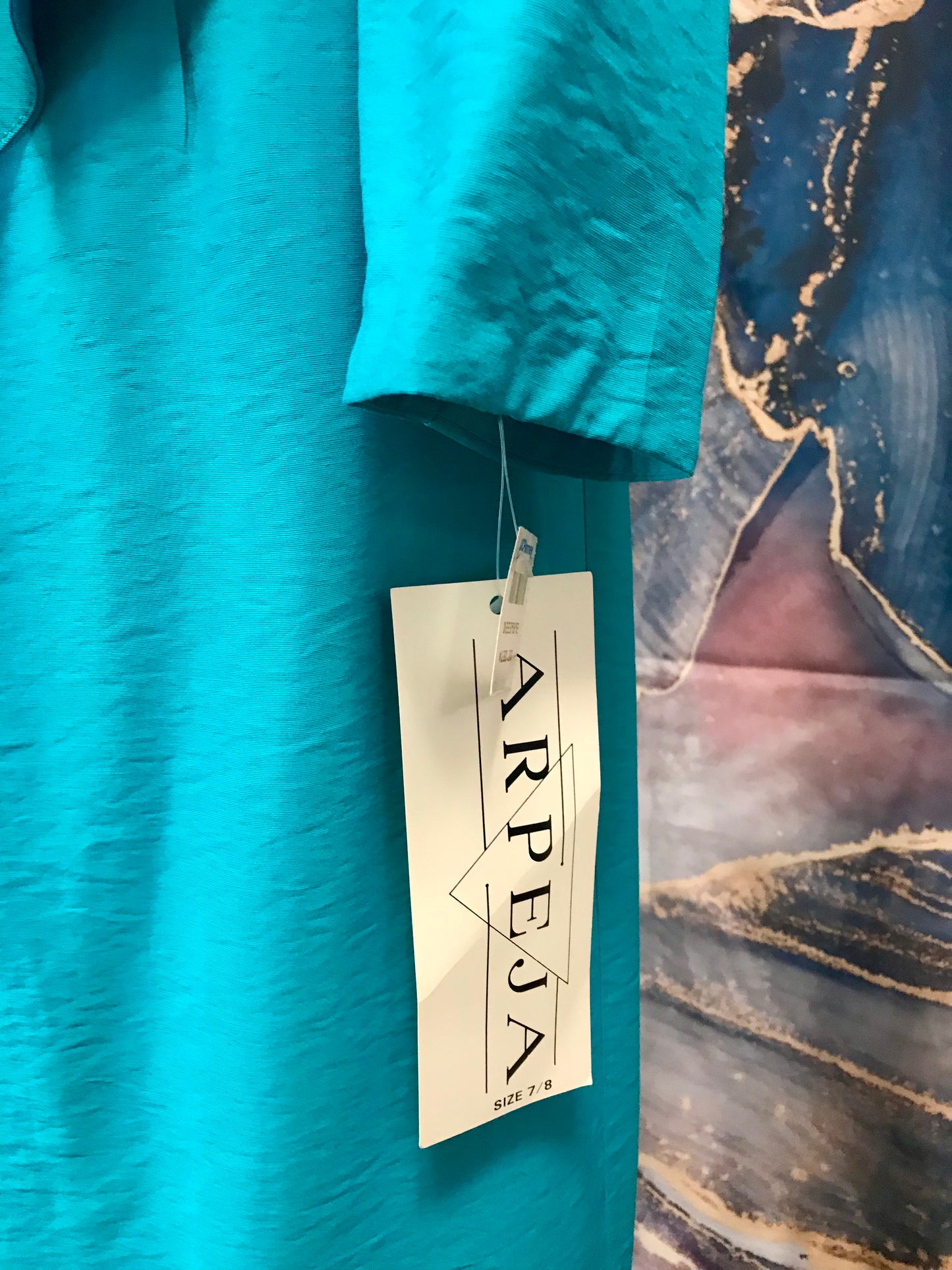 Totally Teal 80's Arpeja Skirt and Blazer Set
