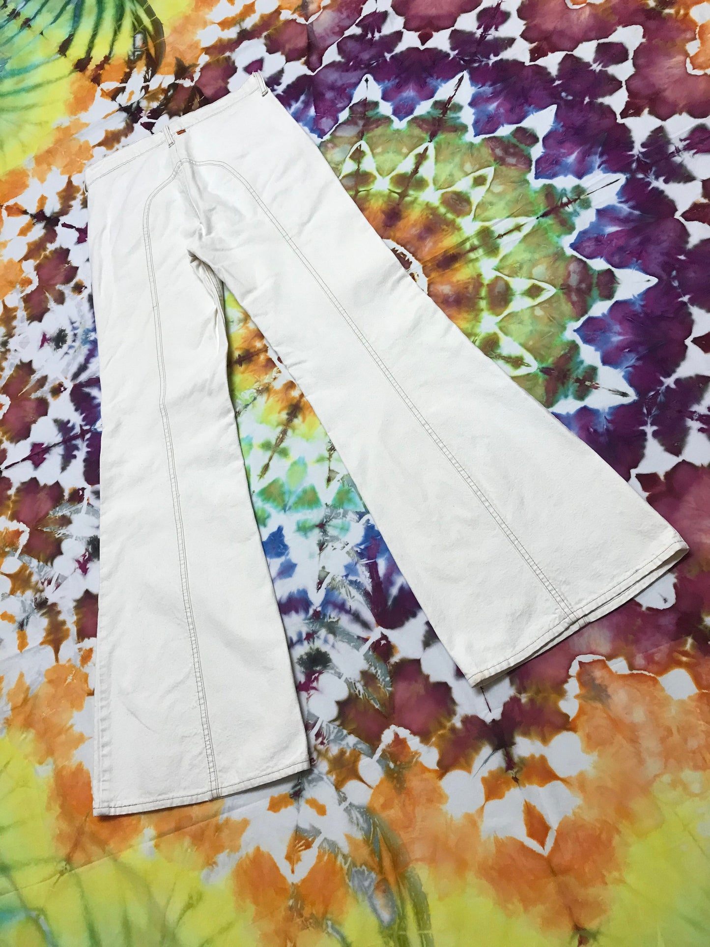 70's Levi Saddleback Cream Bellbottoms