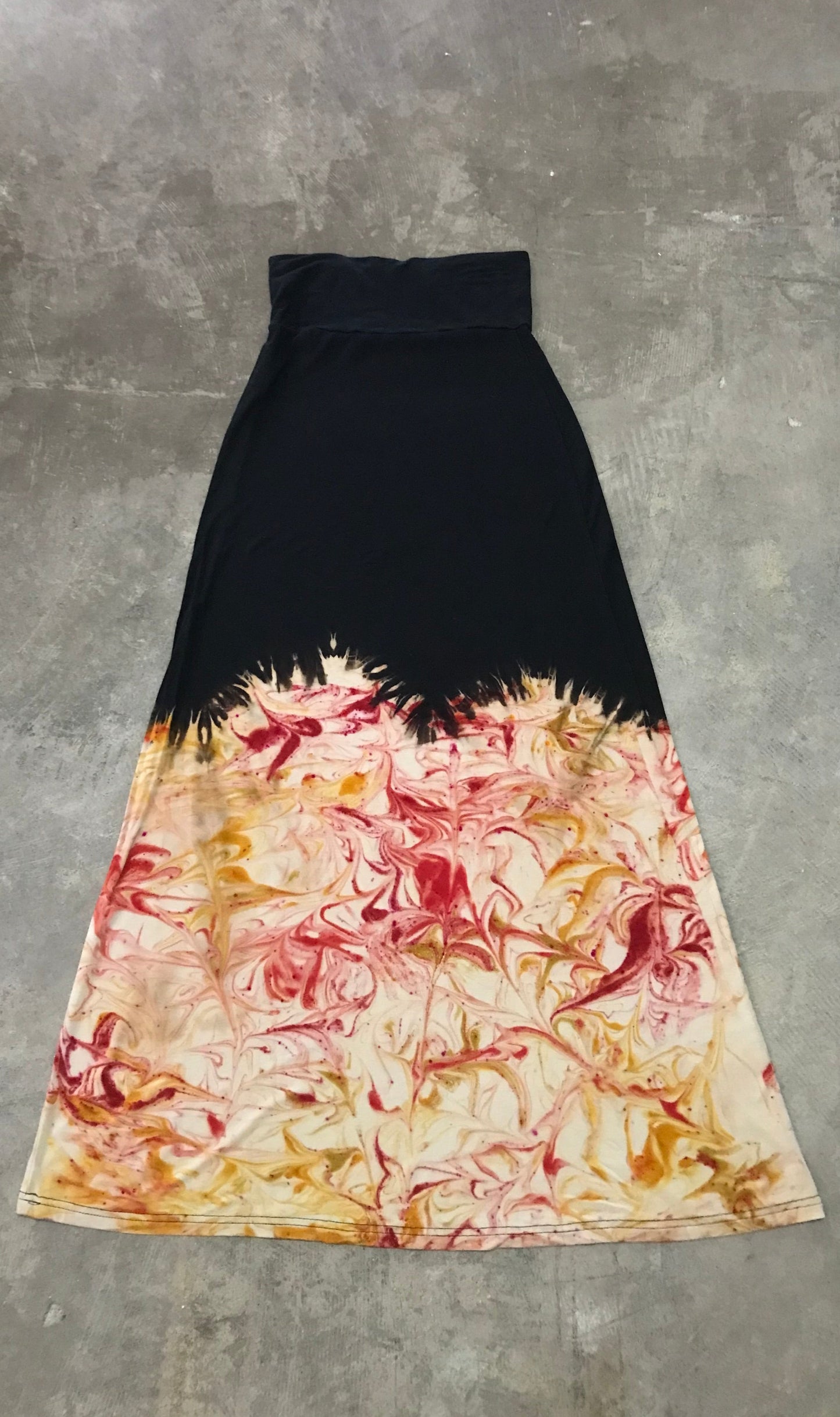 Flowy Flames Maxi Skirt