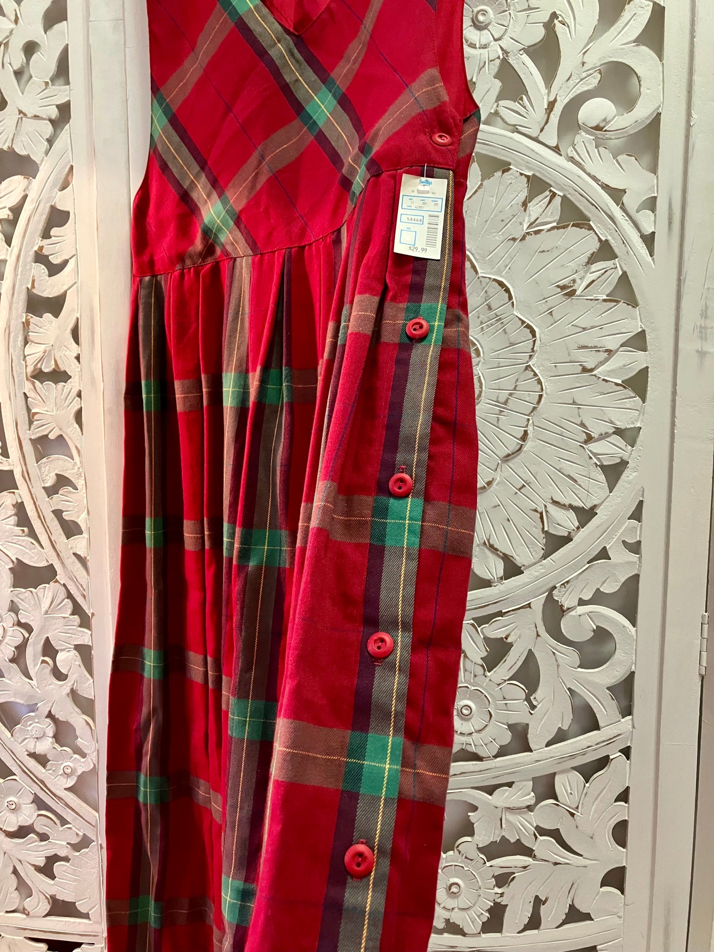 Tofy Red Plaid Jumper