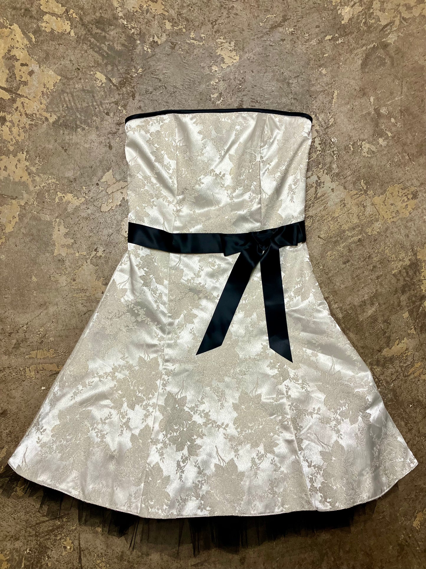 Brocade Floral Cocktail Dress by Jessica McClintock for Gunne Sax