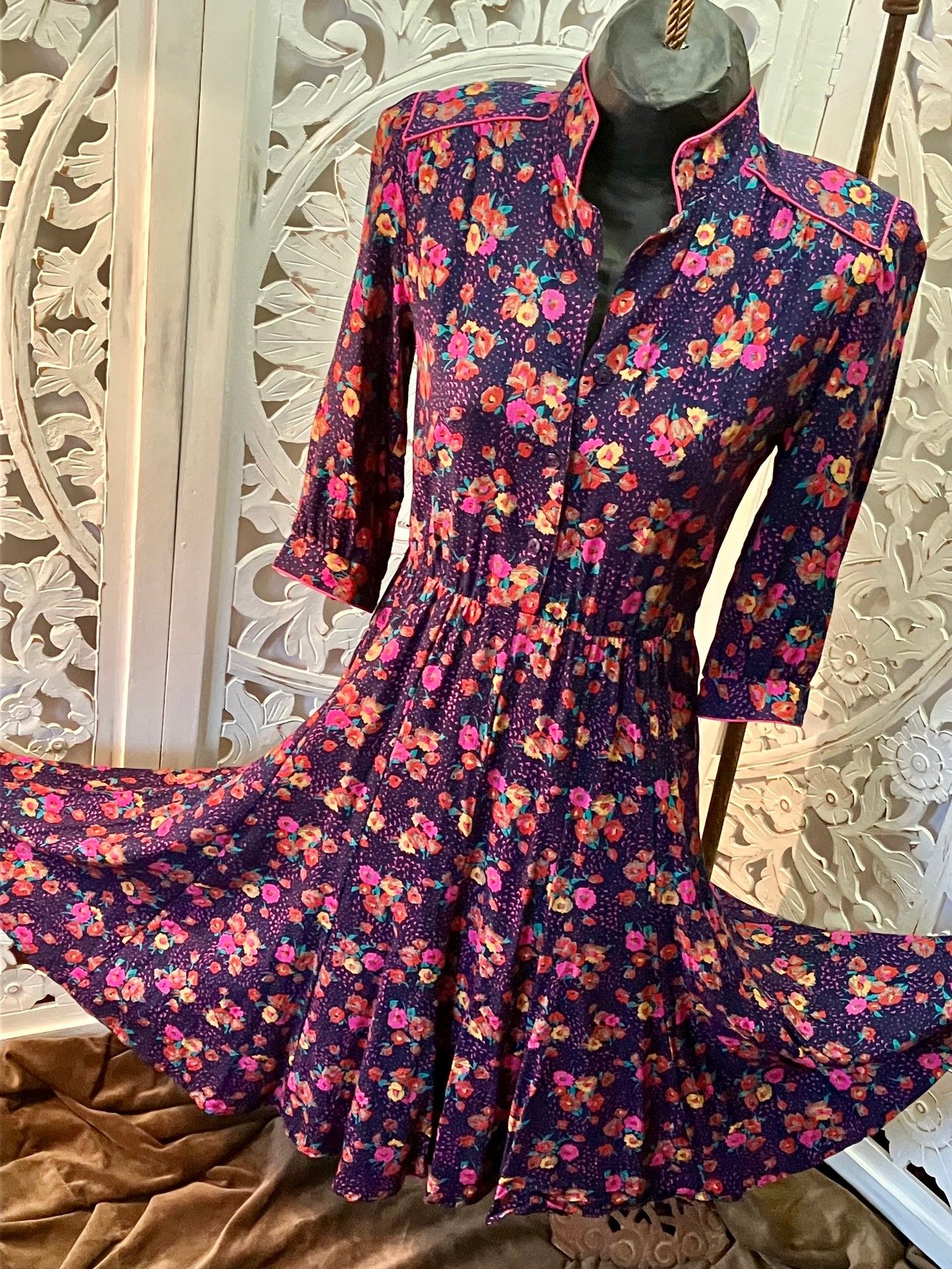Blossom Button Blouse Dress