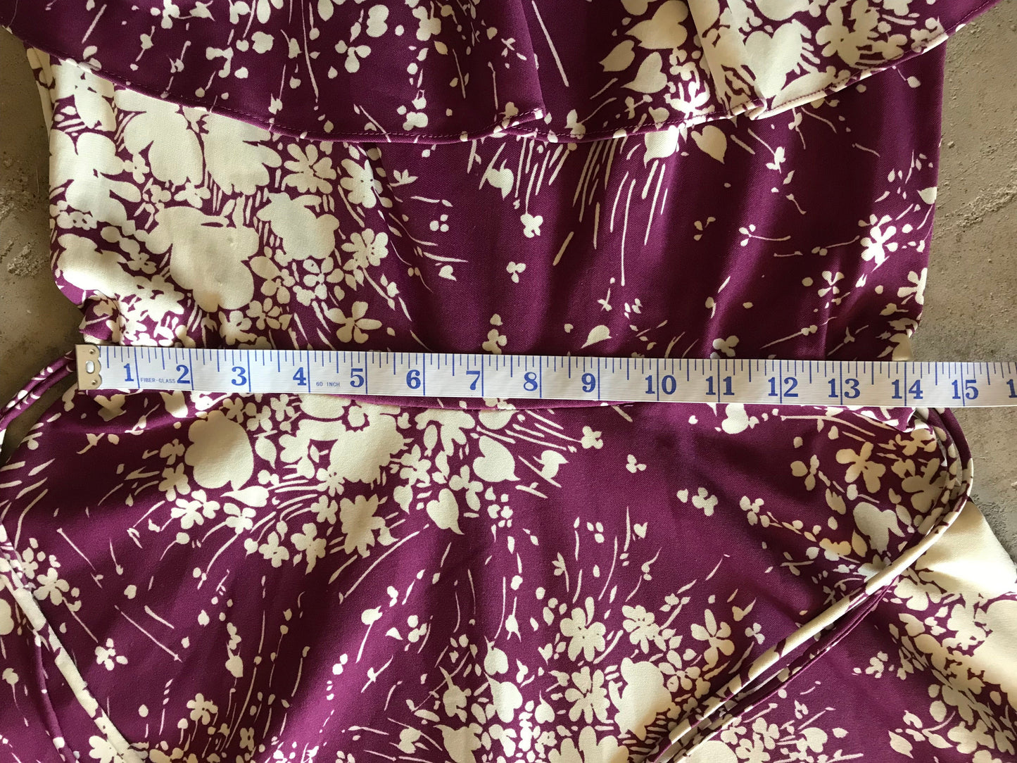 70's Fit and Flare Plum Midi Dress