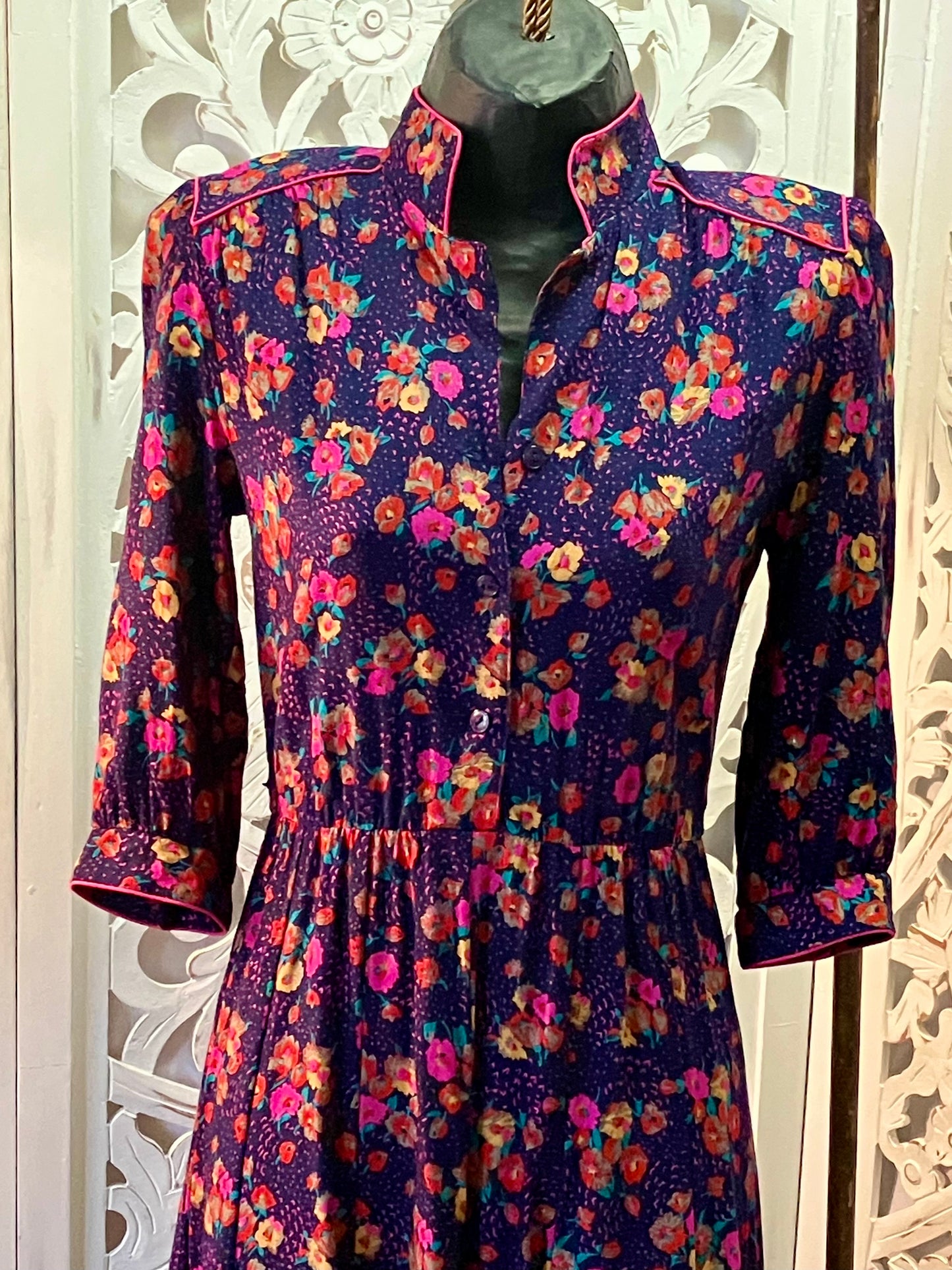 Blossom Button Blouse Dress