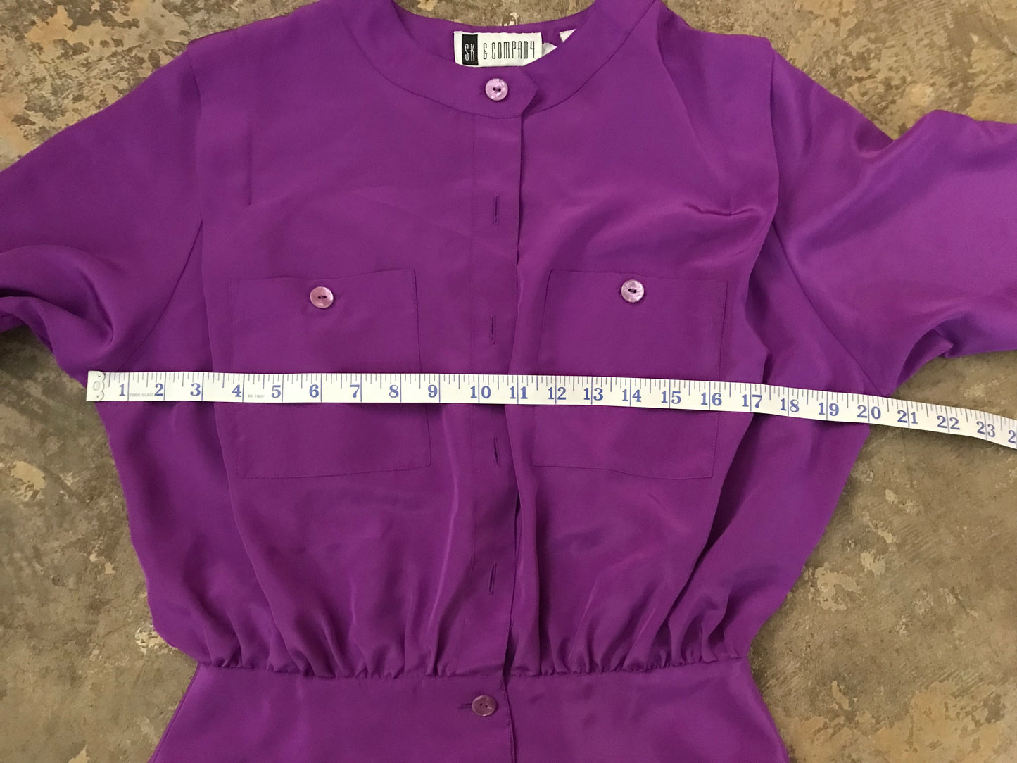 Vintage Violet 80's Button Down Blouse