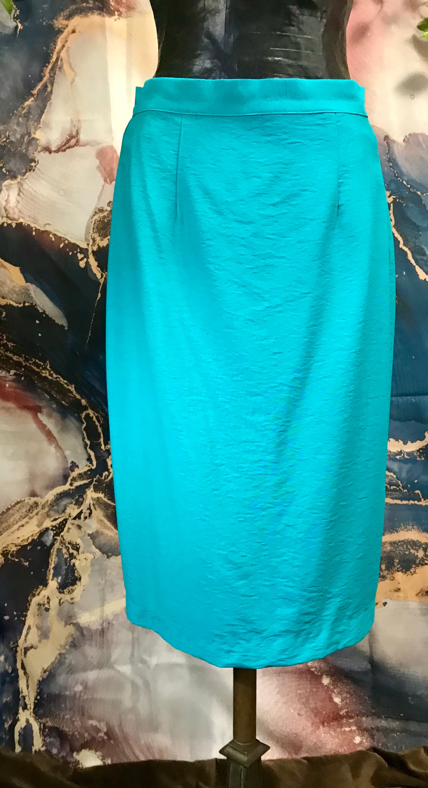 Totally Teal 80's Arpeja Skirt and Blazer Set