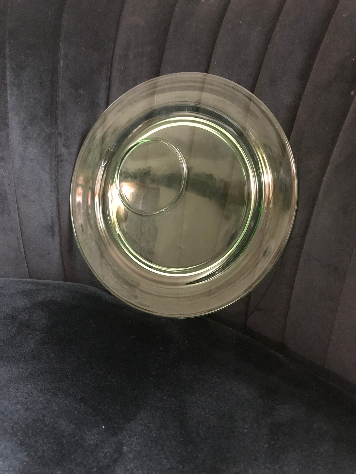 Glowing Glass Plate & Goblet set