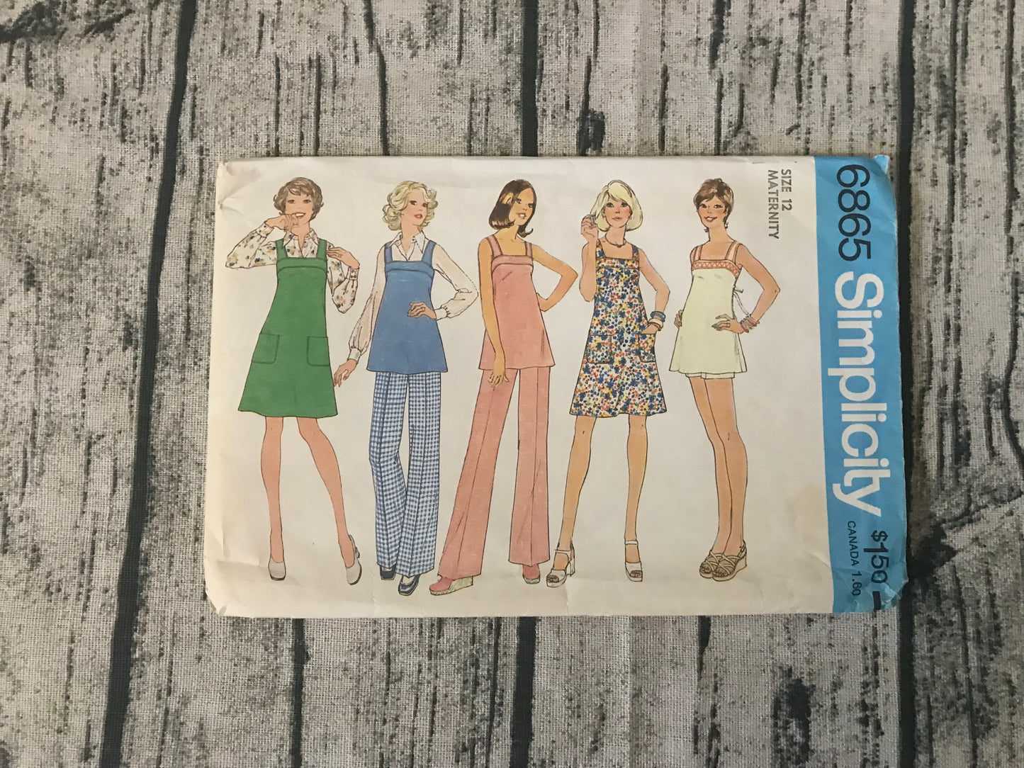 Simplicity 6865 Misses' Maternity Dress, Top, Pants and Shorts