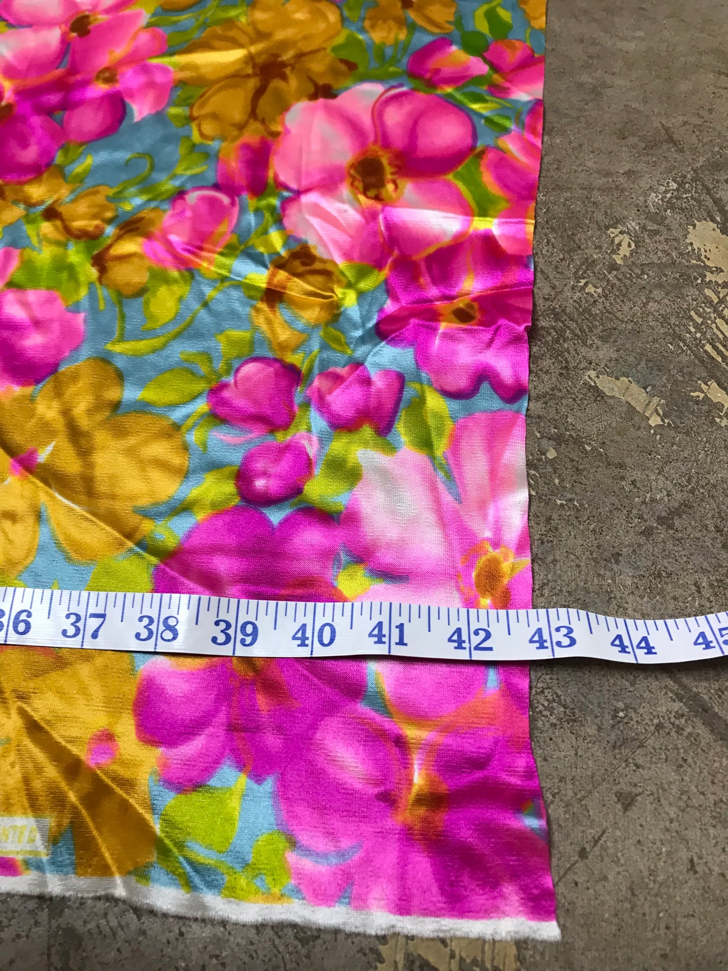 Psychedelic Fuchsia Floral Fabric