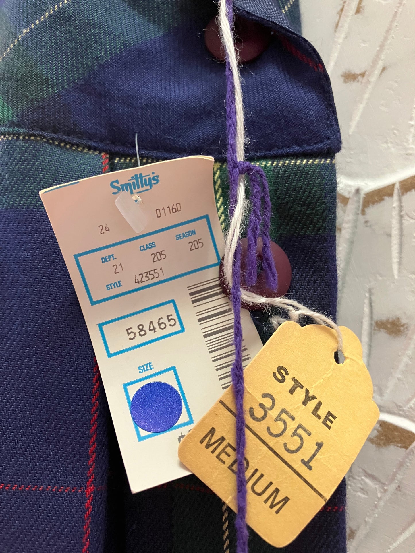 Tofy Blue Plaid Jumper