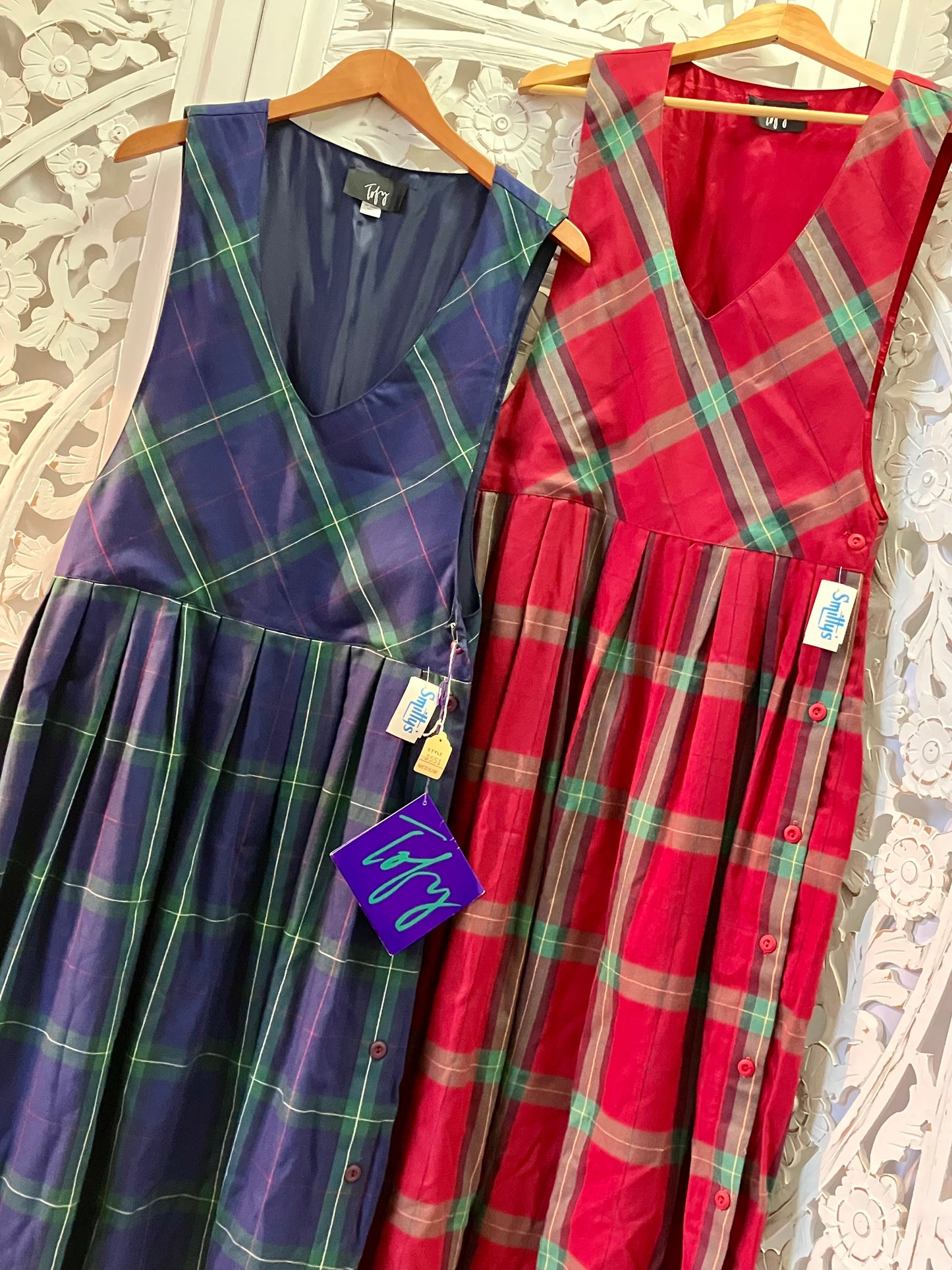 Tofy Red Plaid Jumper