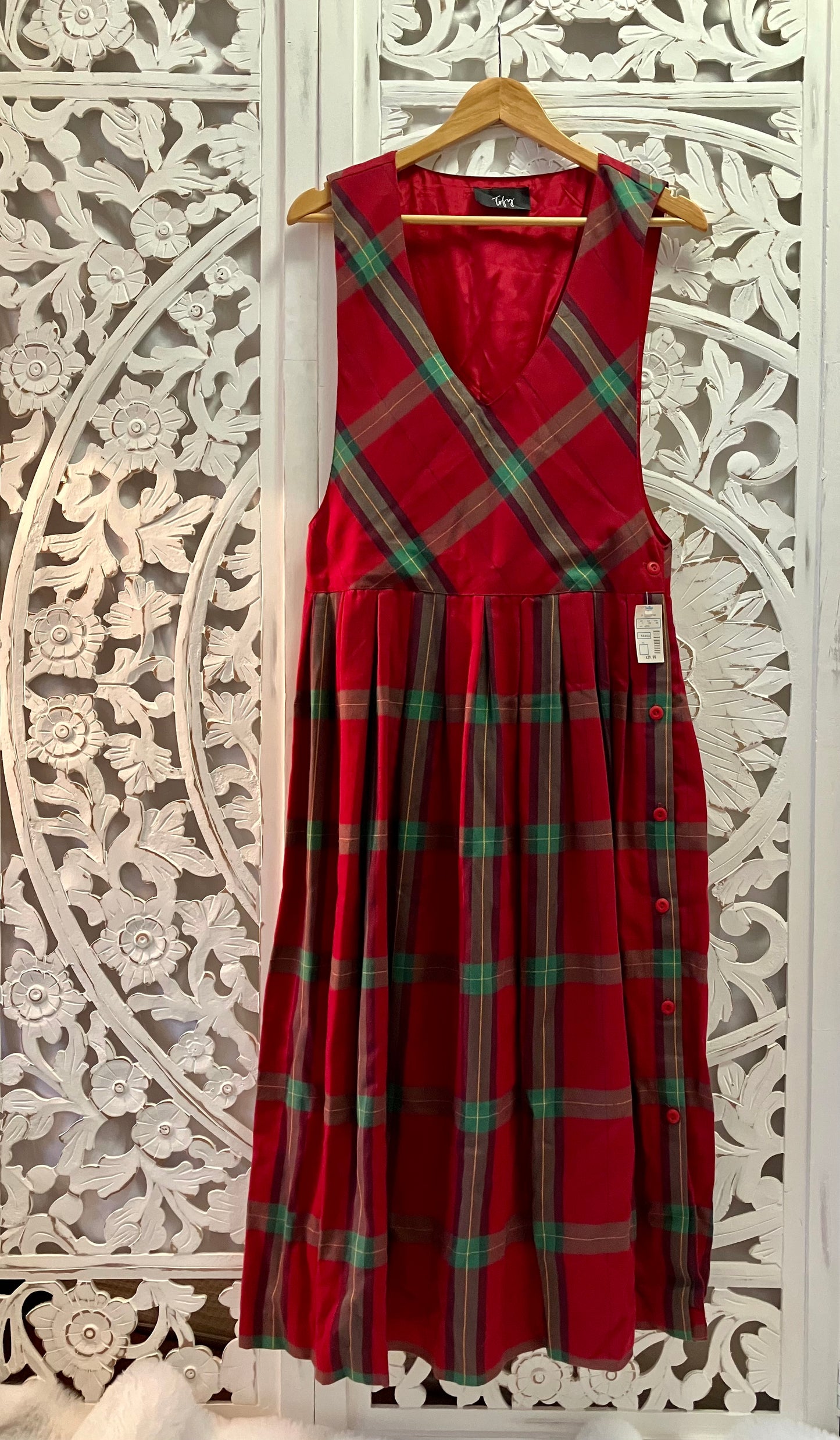 Tofy Red Plaid Jumper