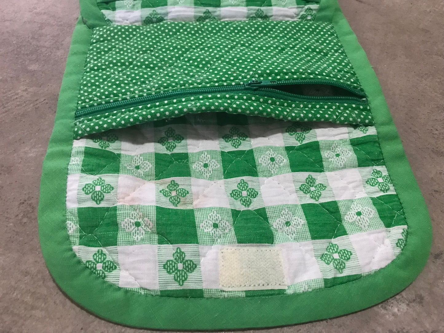 Grandma’s Green Gingham Wallet