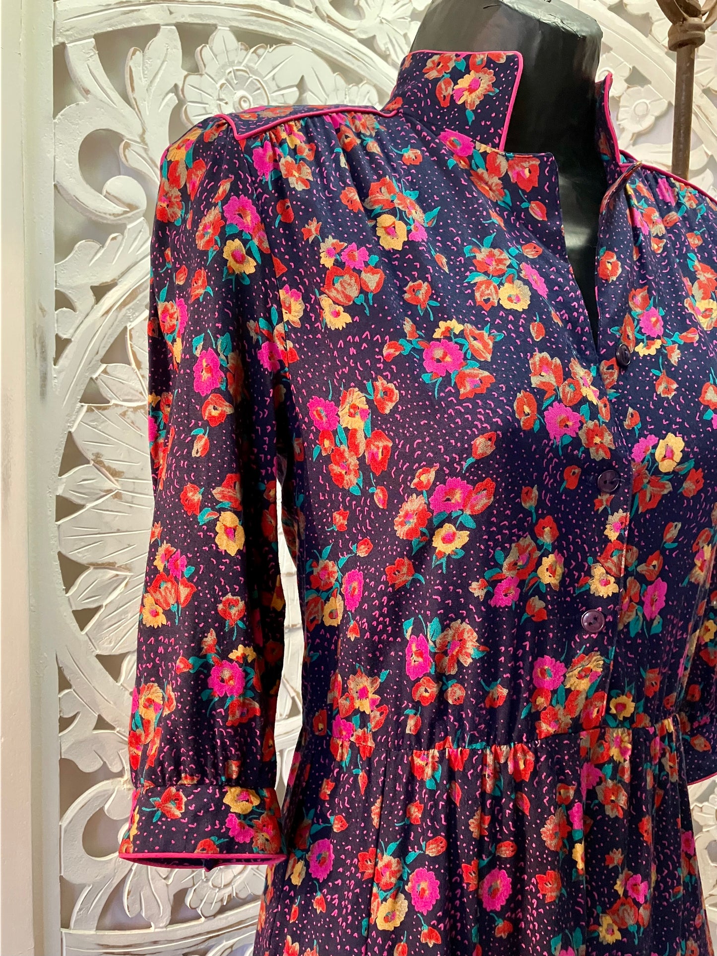 Blossom Button Blouse Dress