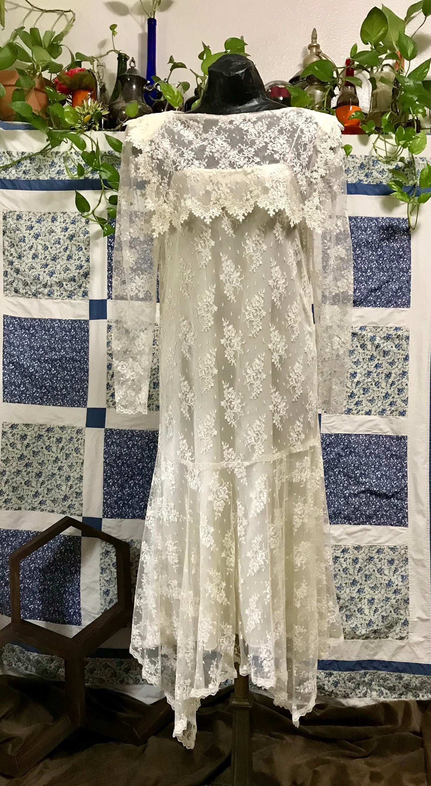 90's Lace Slip Dress by Jessica McClintock