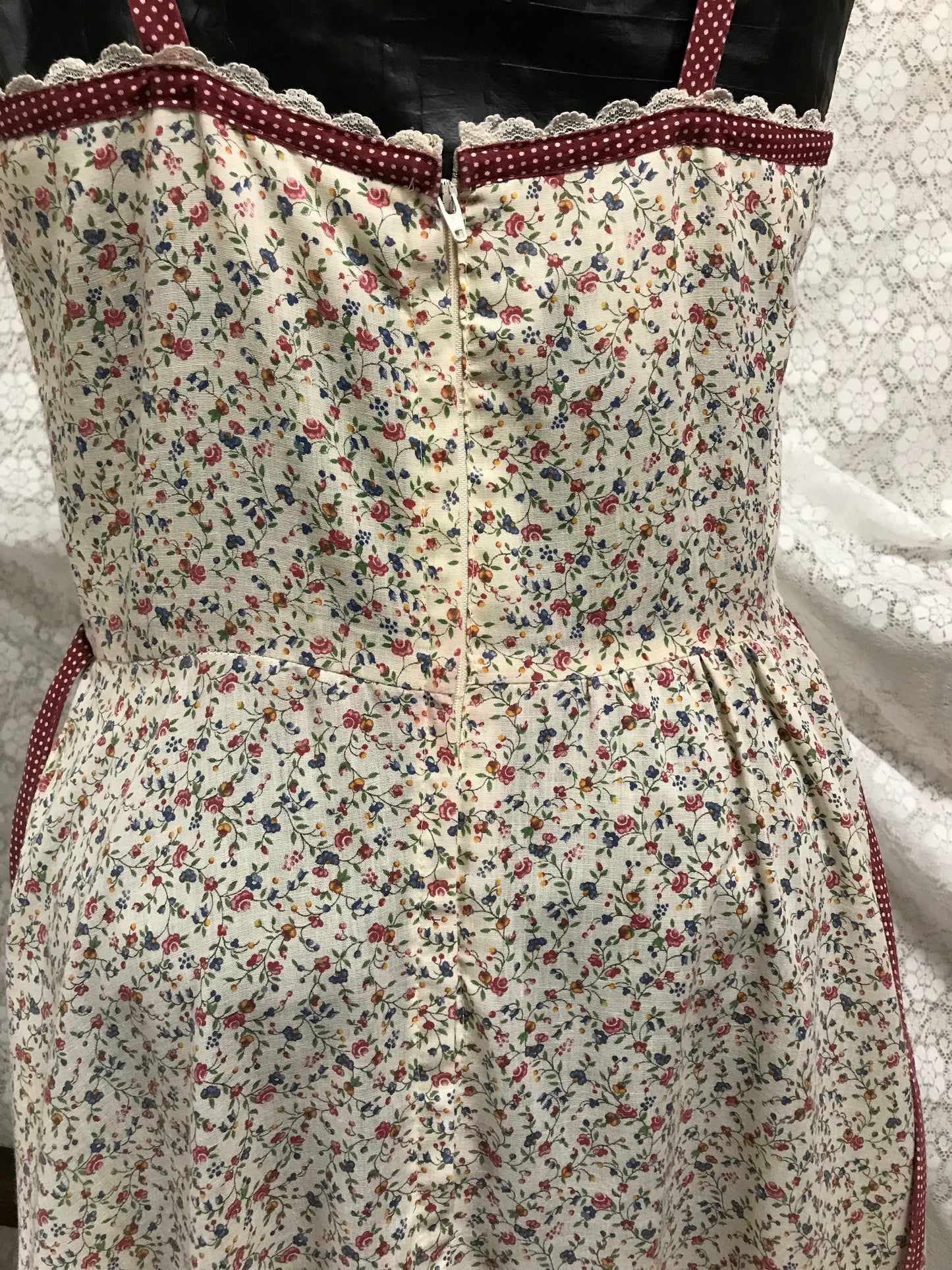 Gunne Sax Calico Corset Sundress