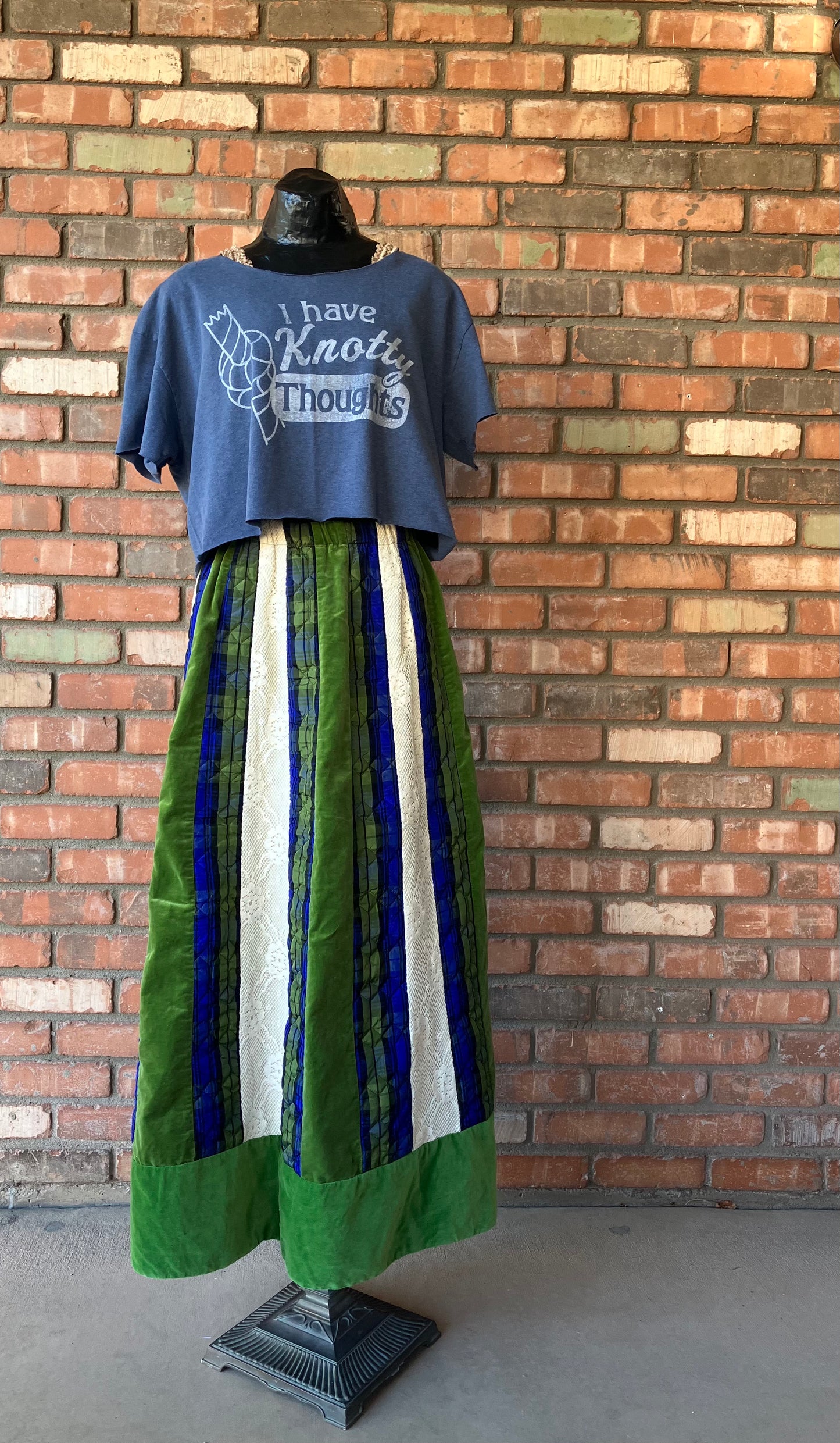 Chessa Davis Velvet Maxi Skirt