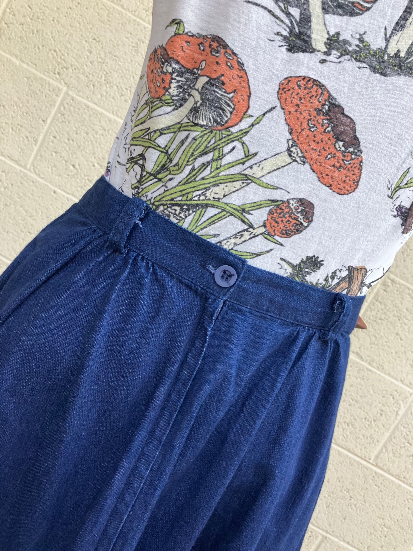 70’s Denim Prairie Western Skirt by Circle T