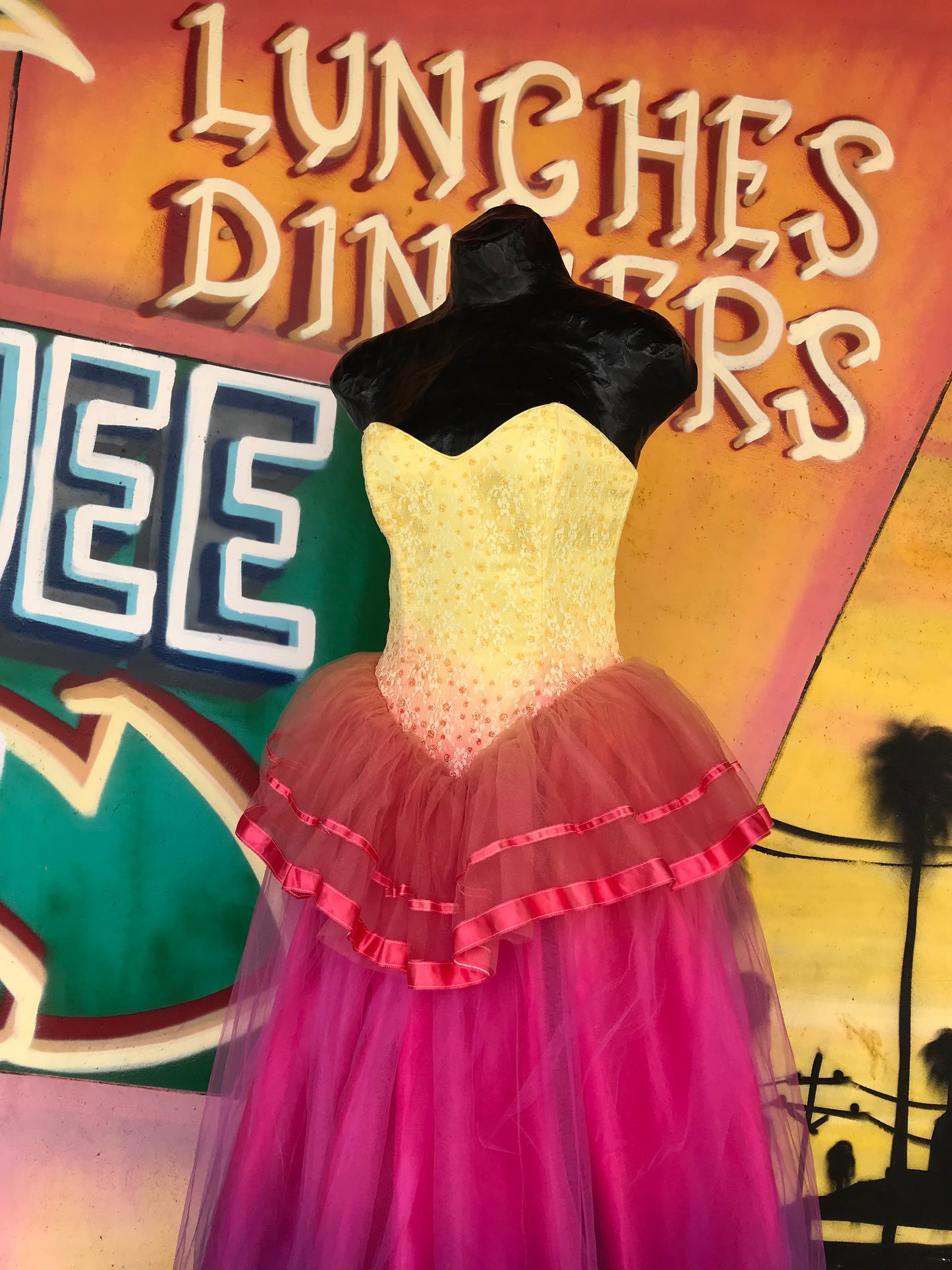 Glow Like a Goddess 80’s Gunne Sax Strapless Gown