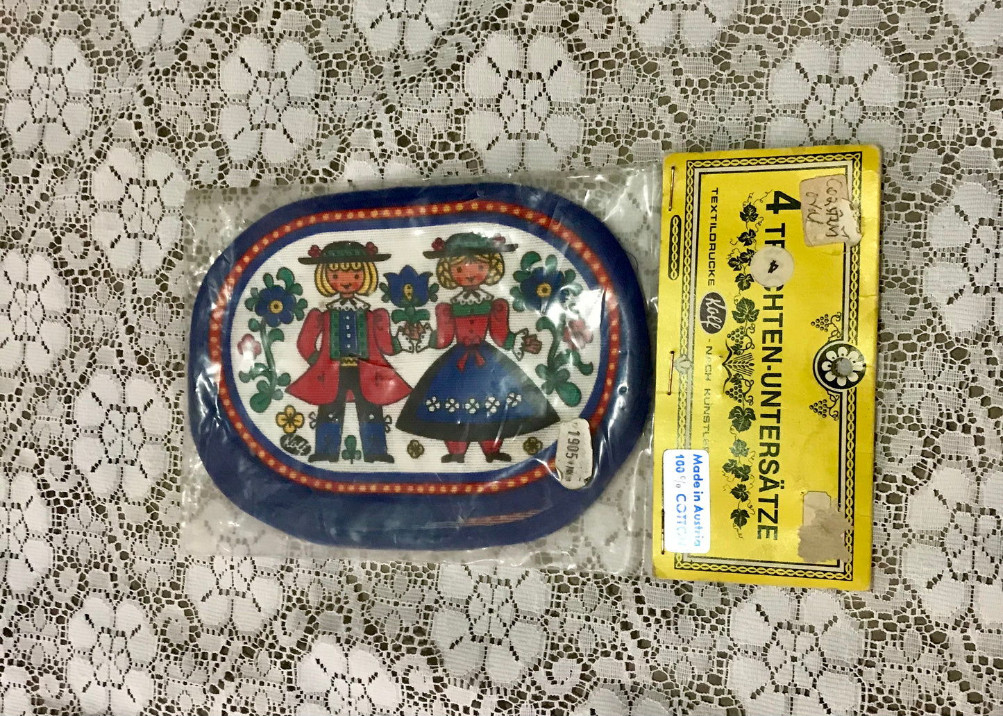 Folky Austrian Coaster Set