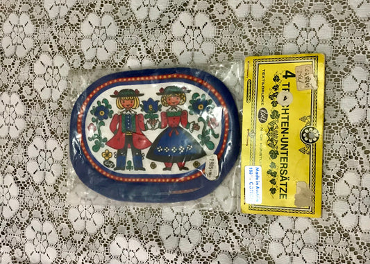 Folky Austrian Coaster Set