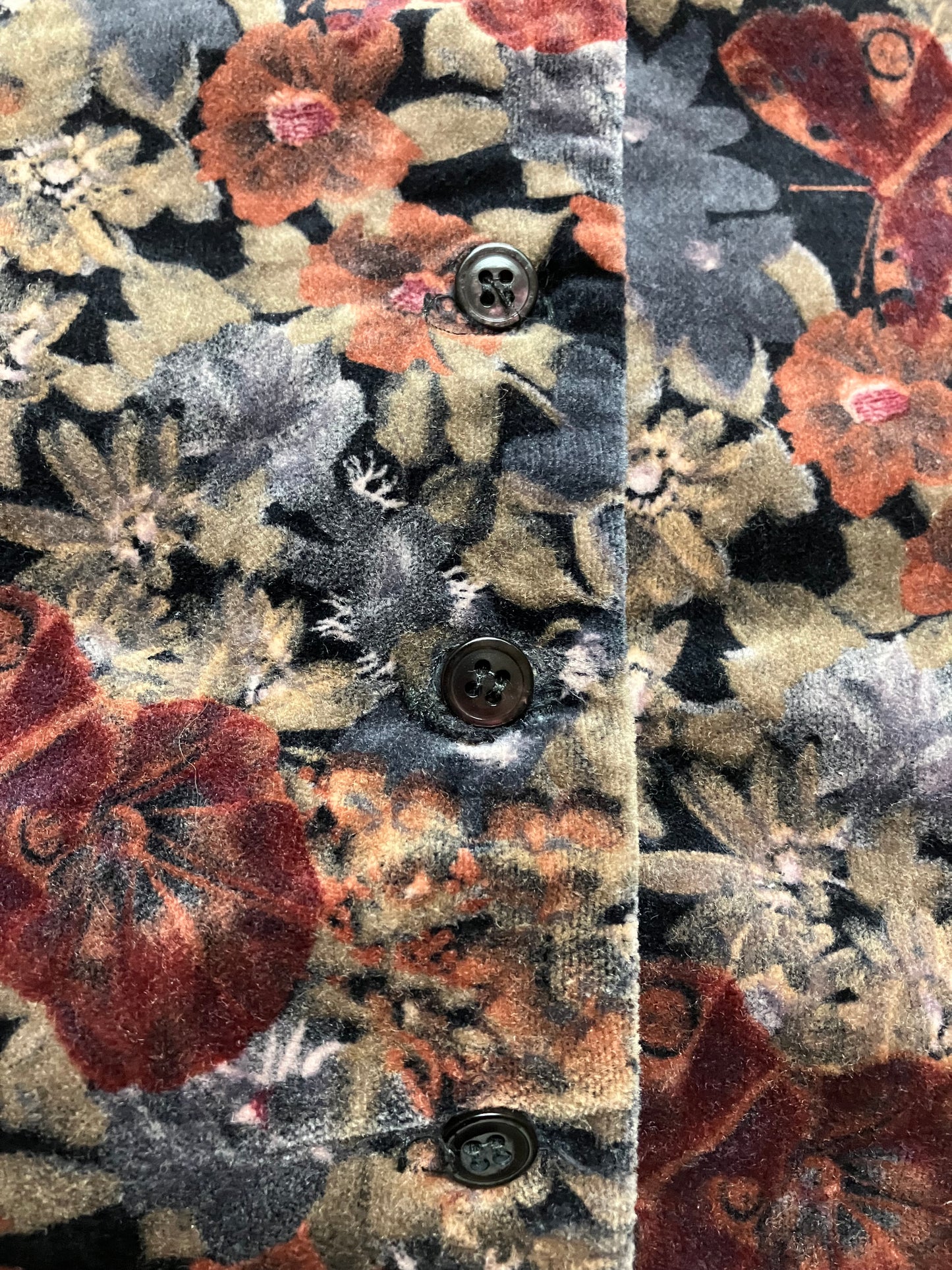 VNT Floral Velvet Vest