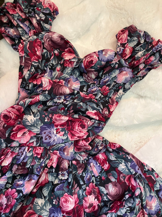 Laura Ashley 80’s Floral Princess Dress