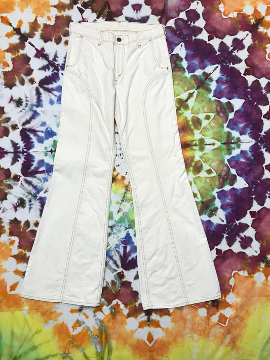 70's Levi Saddleback Cream Bellbottoms