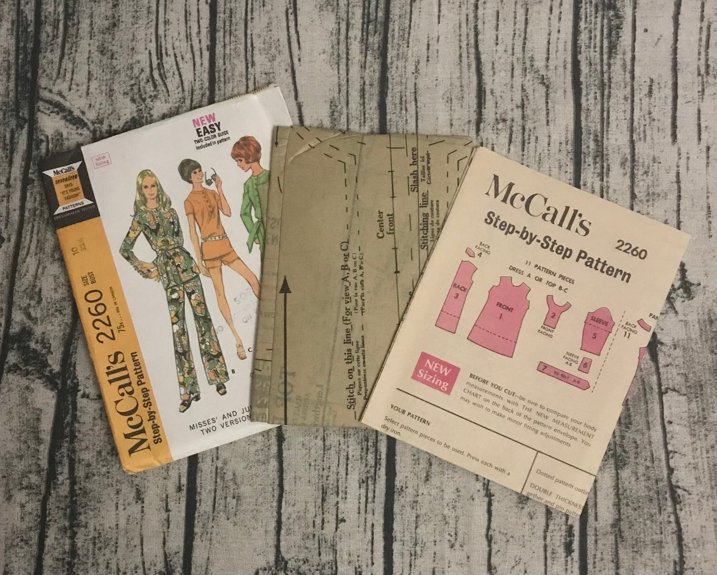 McCall’s 2260 Junior Dress, Top, Pants and Short Pattern