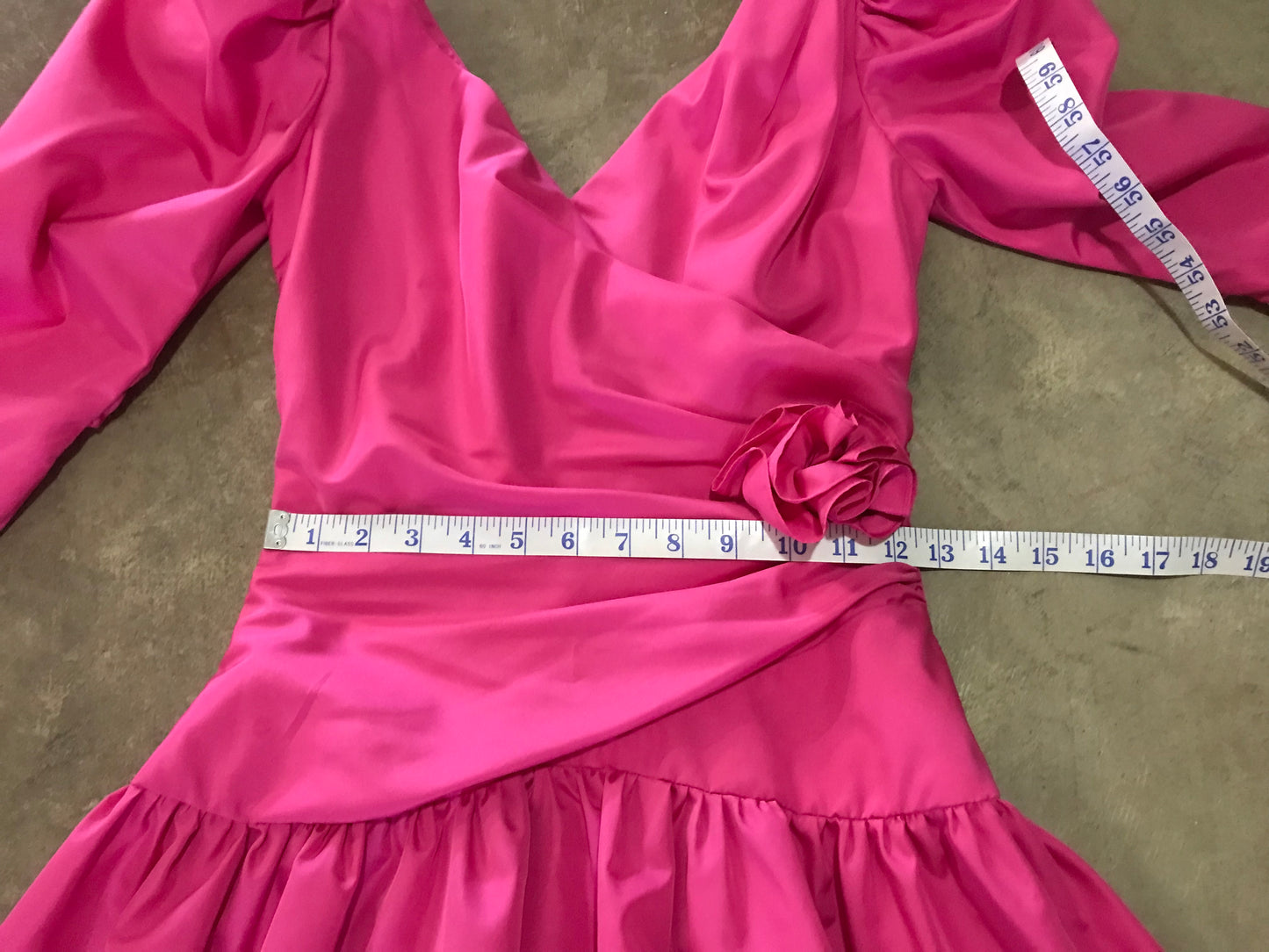 Hot Pink Perfection 80's Prom Dress By House of Bianchi