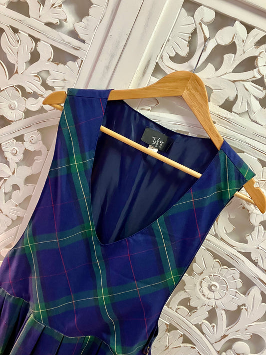 Tofy Blue Plaid Jumper