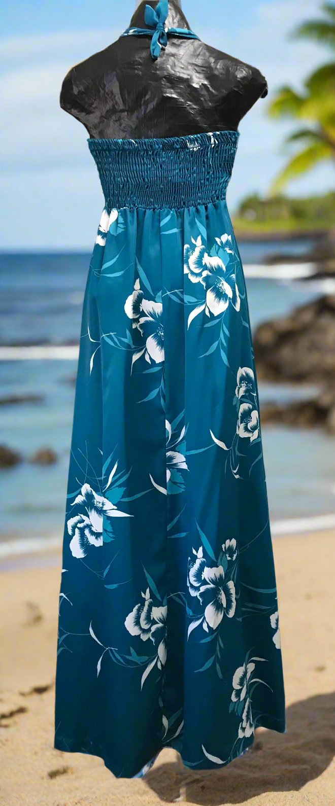 Nani of Hawaii 70's Halter Dress