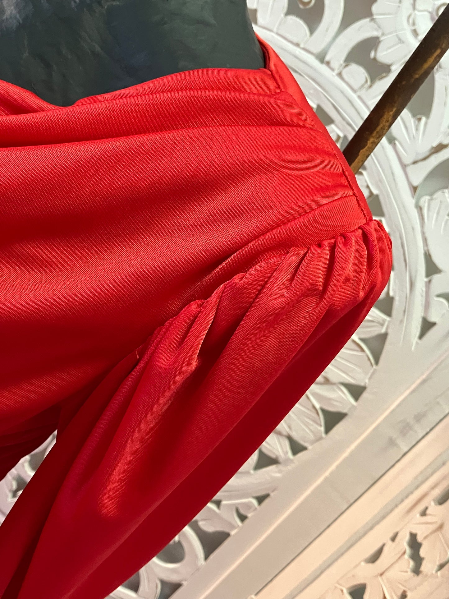 Ravishing in Ruby Red 70's Maxi Dress