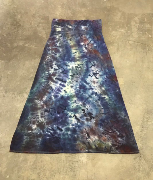 Dark Ocean Maxi Skirt