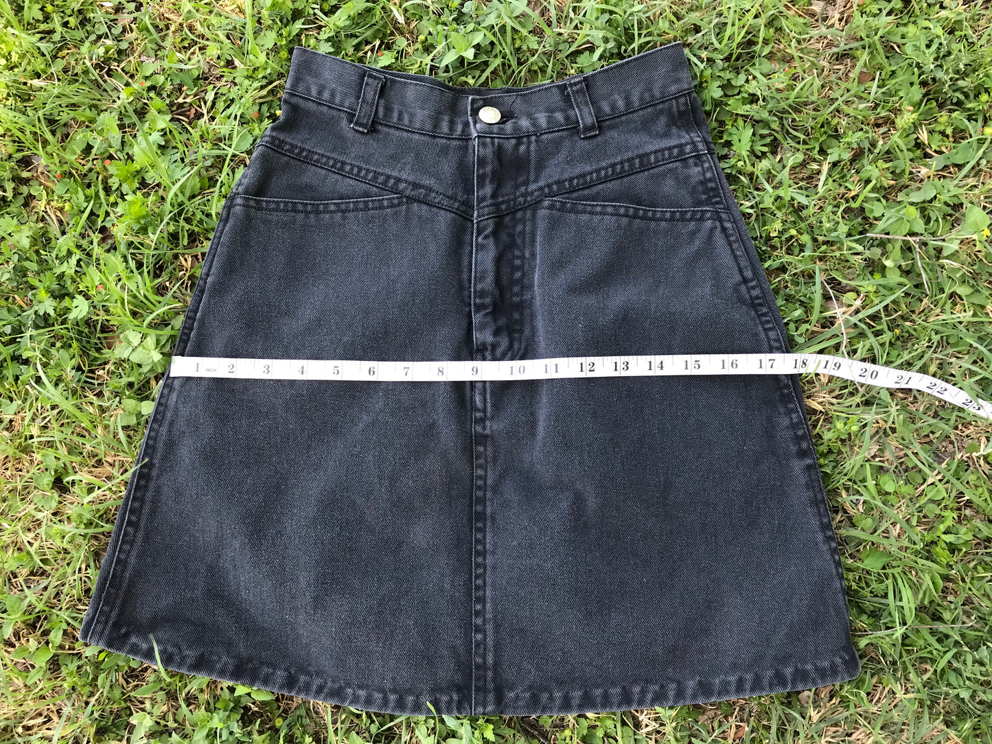 Foxtails Denim Skirt