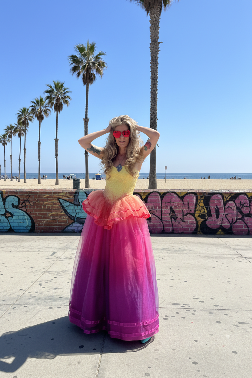 Glow Like a Goddess 80’s Gunne Sax Strapless Gown