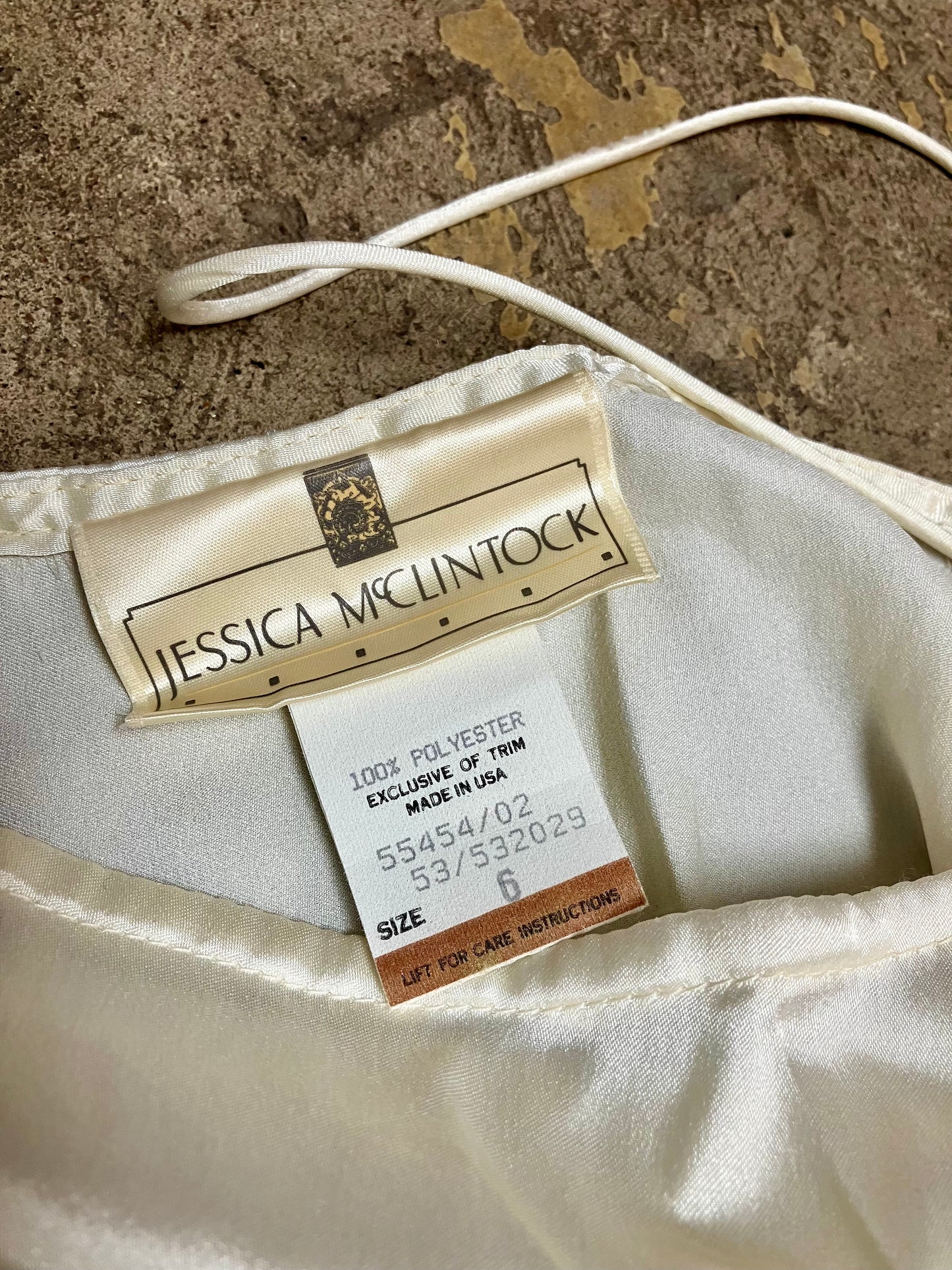 90's Lace Slip Dress by Jessica McClintock