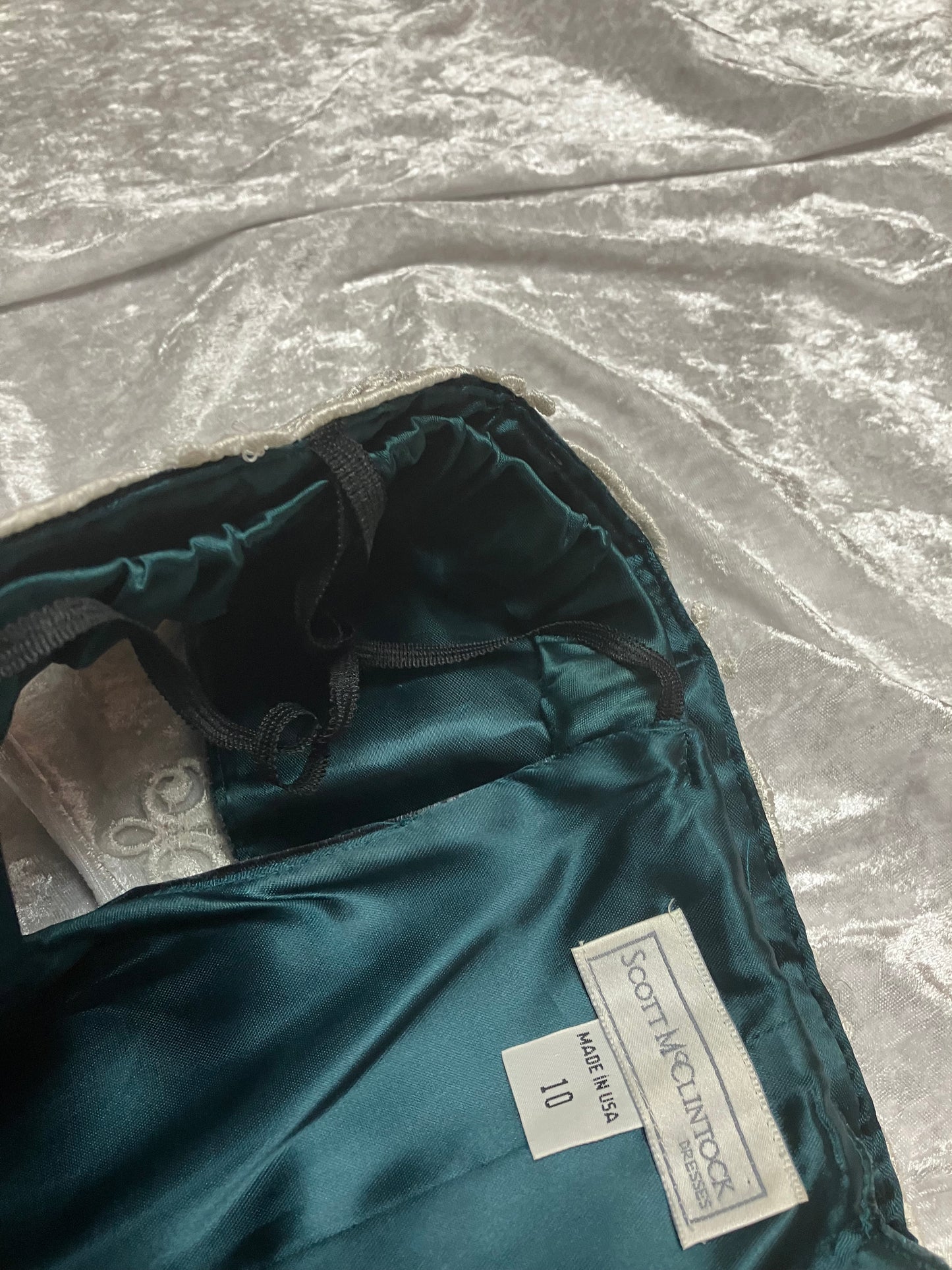 Evergreen Velveteen Scott McClintock Cocktail Dress