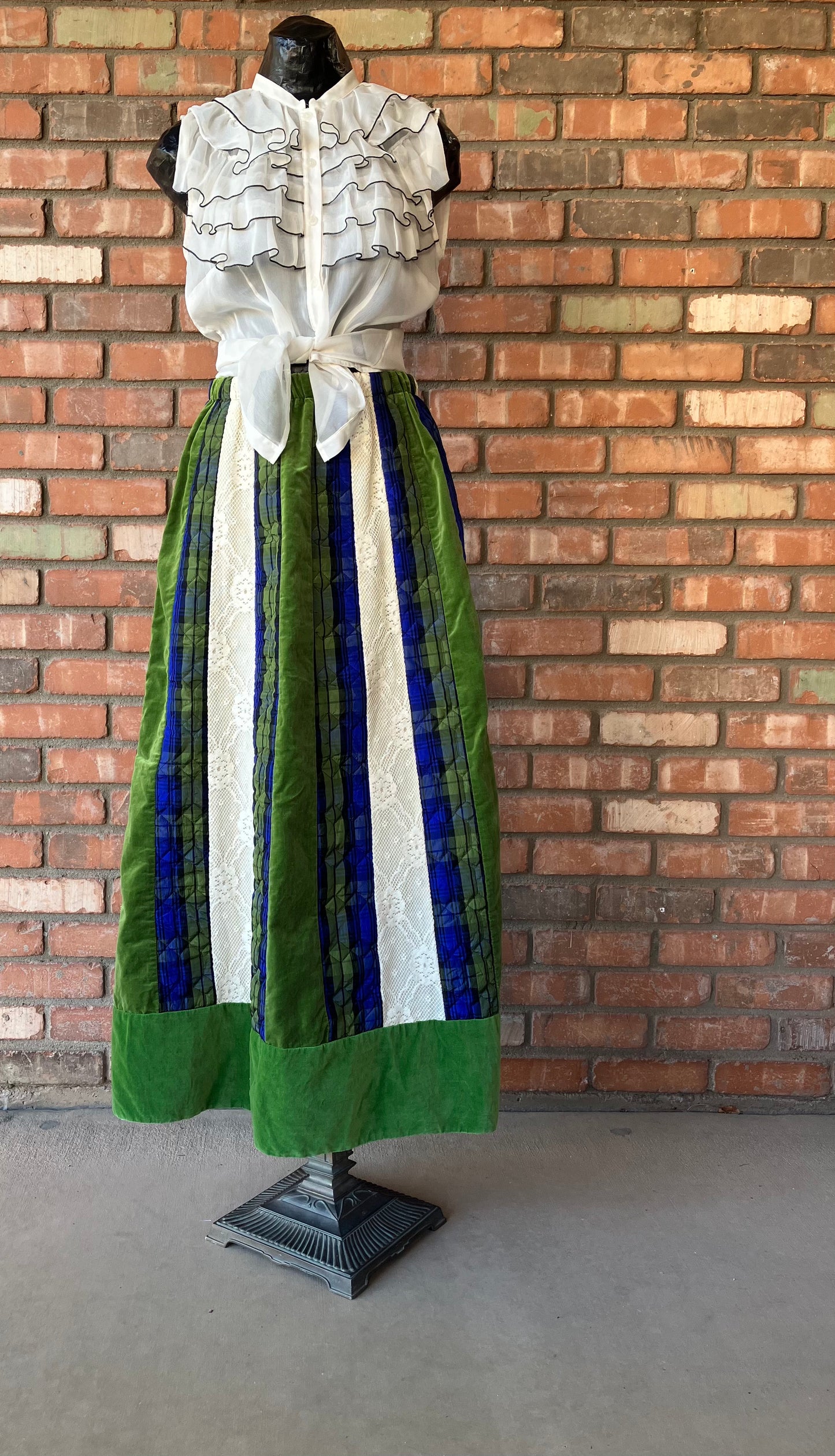 Chessa Davis Velvet Maxi Skirt